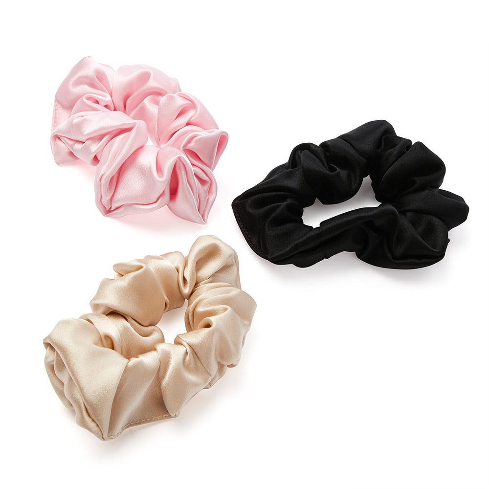 Women’s Blissy Scrunchies - Black, Gold, Pink One Size