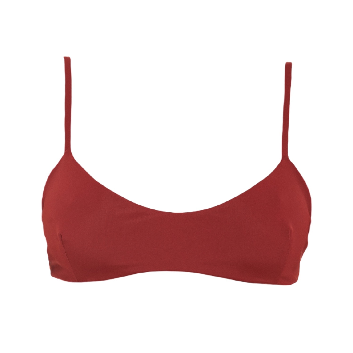 Rêve De Rive Women's Monet Bordeaux Red Bikini Top In Red