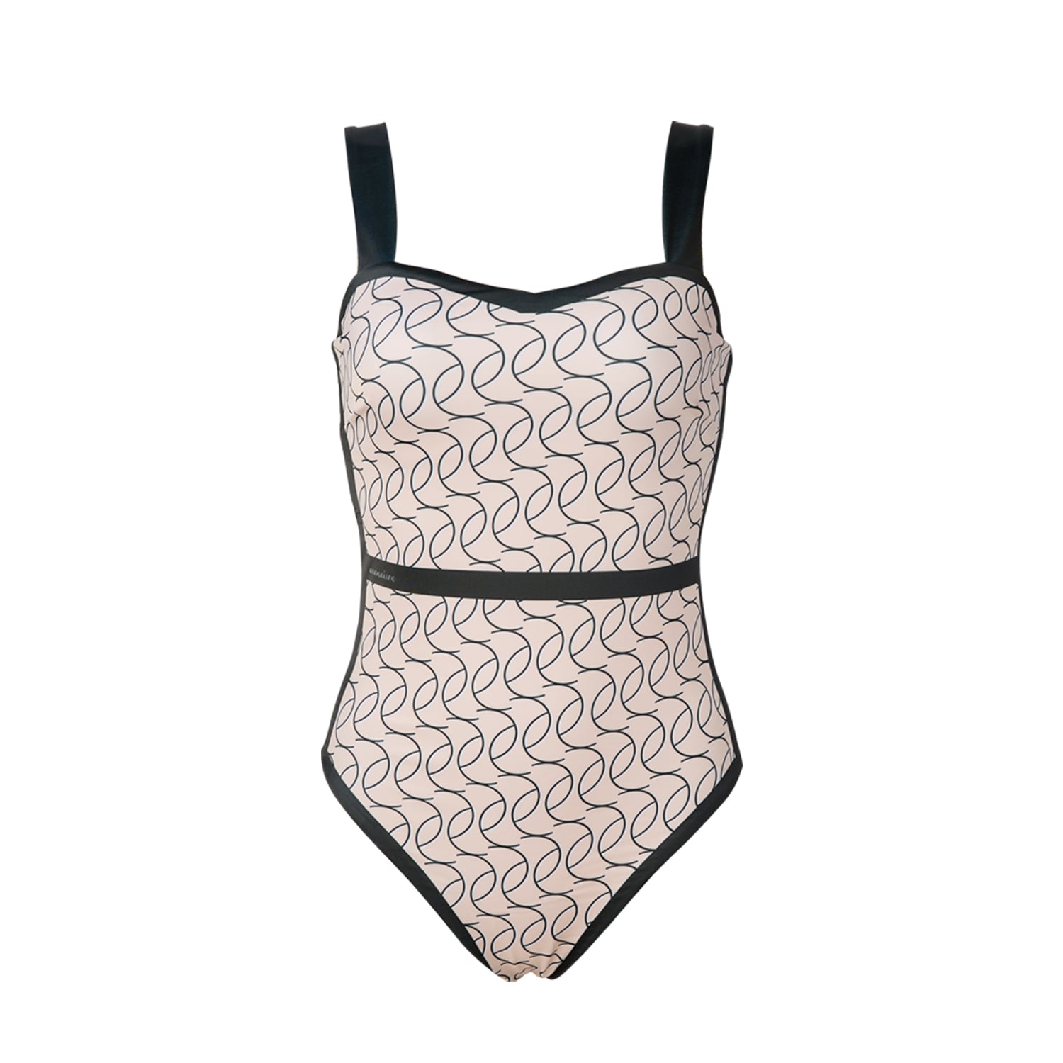 Anamaison Women's Black Sophisticated Linework Lumi Swimsuit In Gray