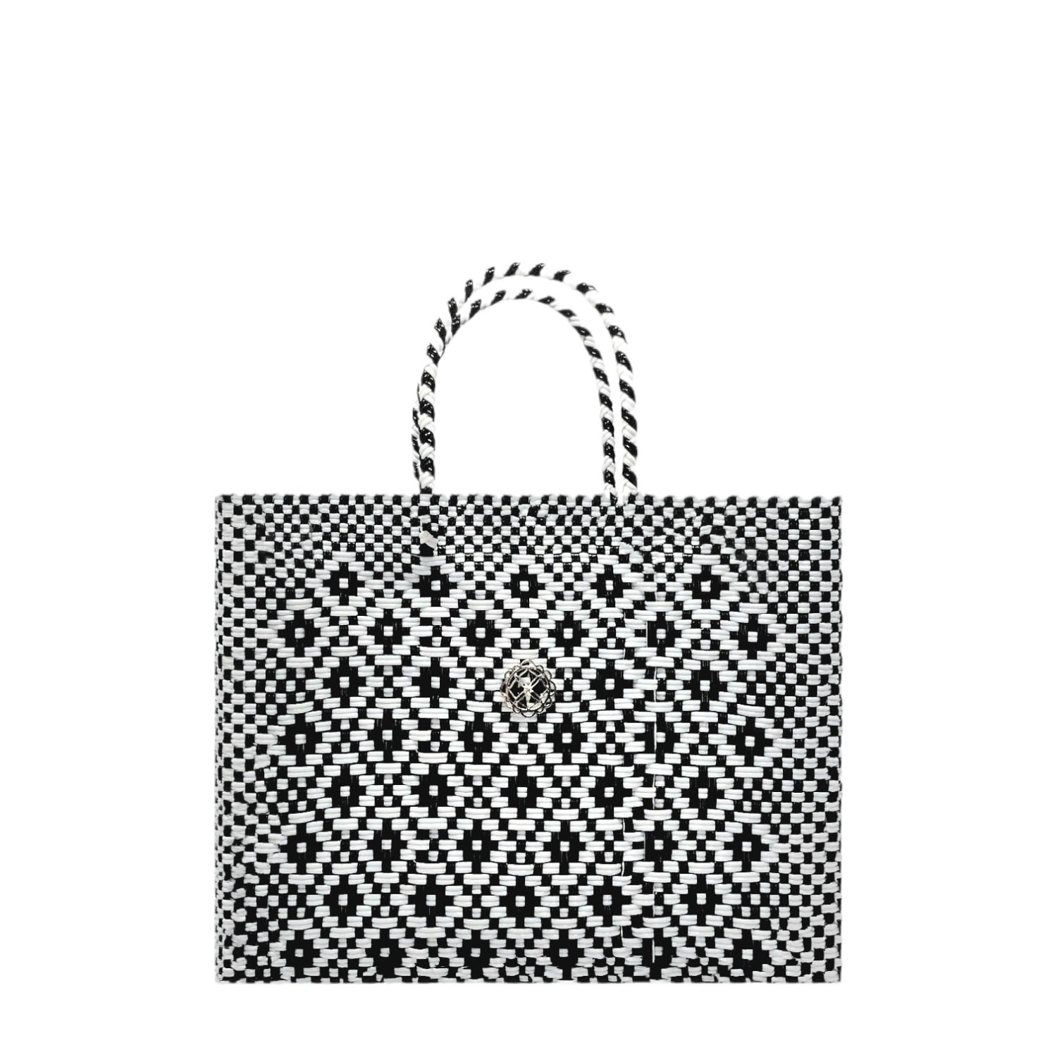 Women’s Black / White Small Black & White Aztec Tote Bag Lolas Bag