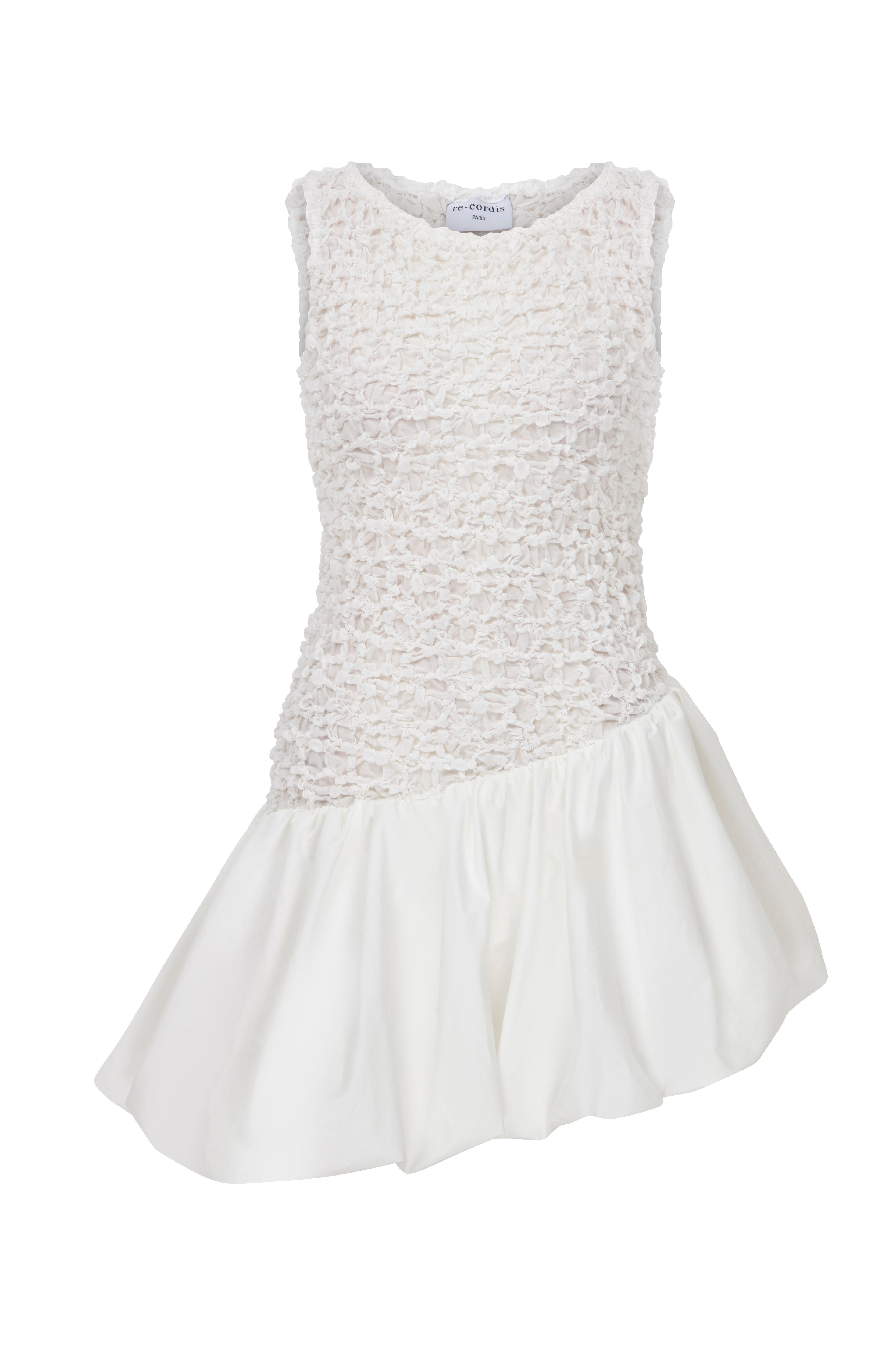 Re-cordis Paris Women's White Poppy Dress In White