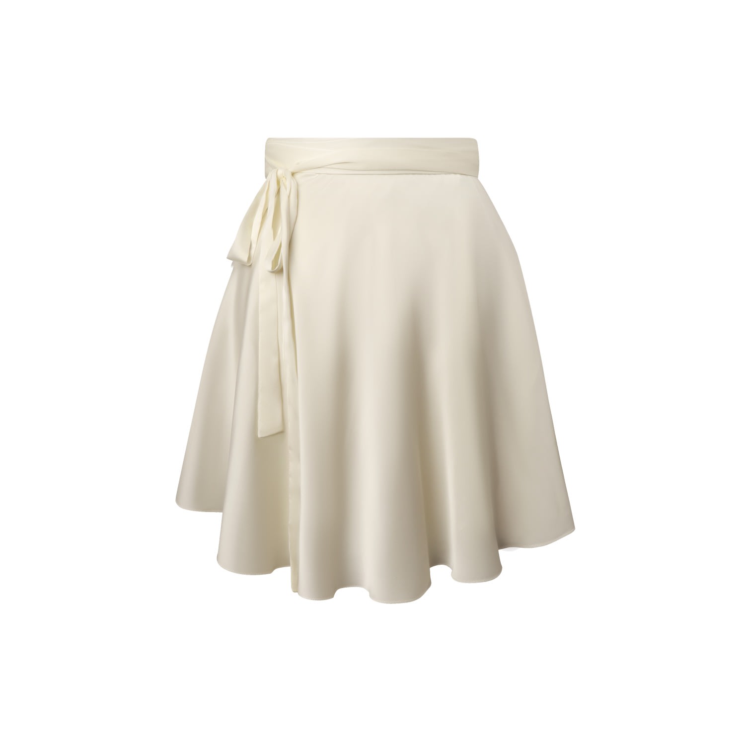 Women’s White / Neutrals Pina Wrap Skirt In Angel Breath White Small Lily Phellera