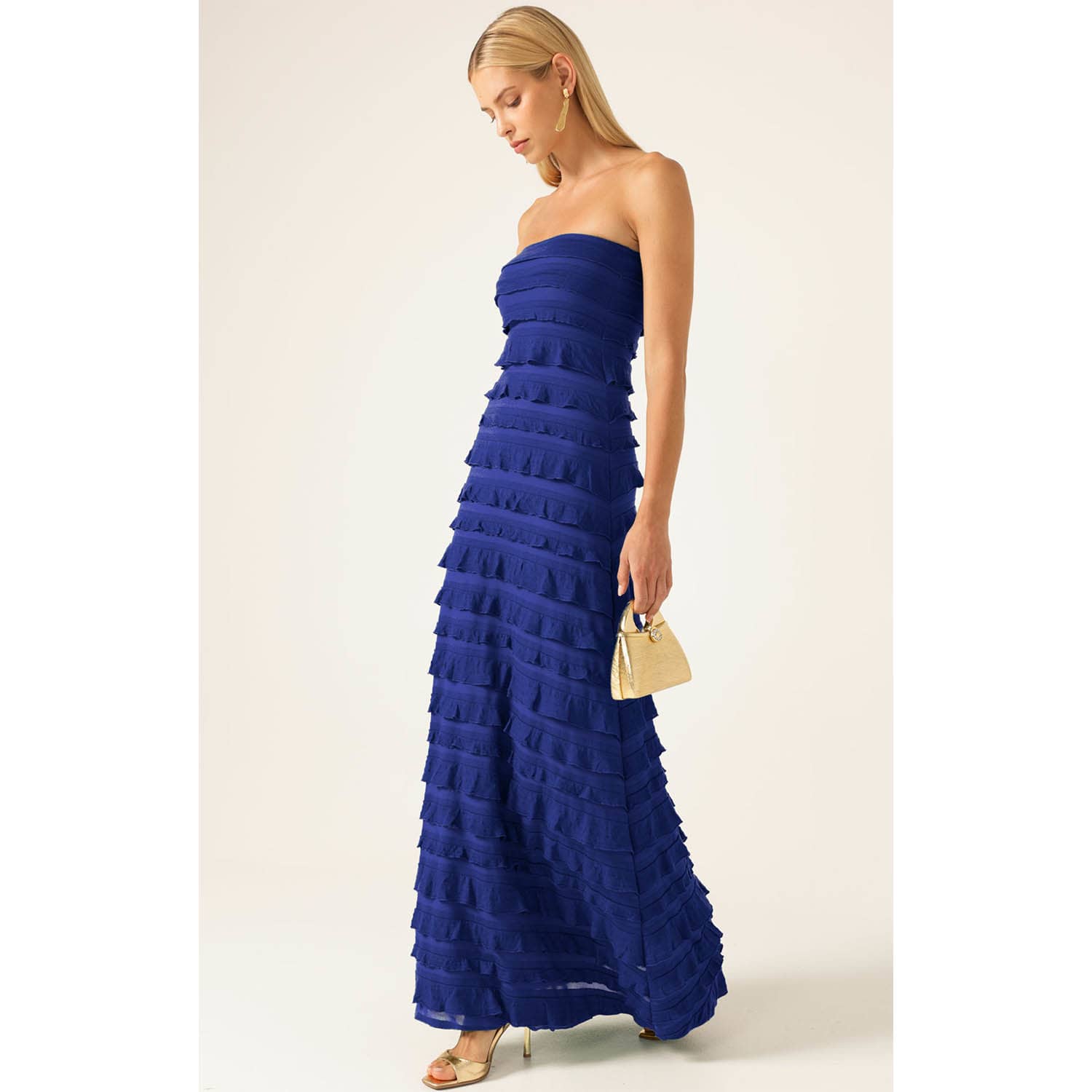Maddison Dress In Sapphire | SACHA DRAKE | Wolf & Badger