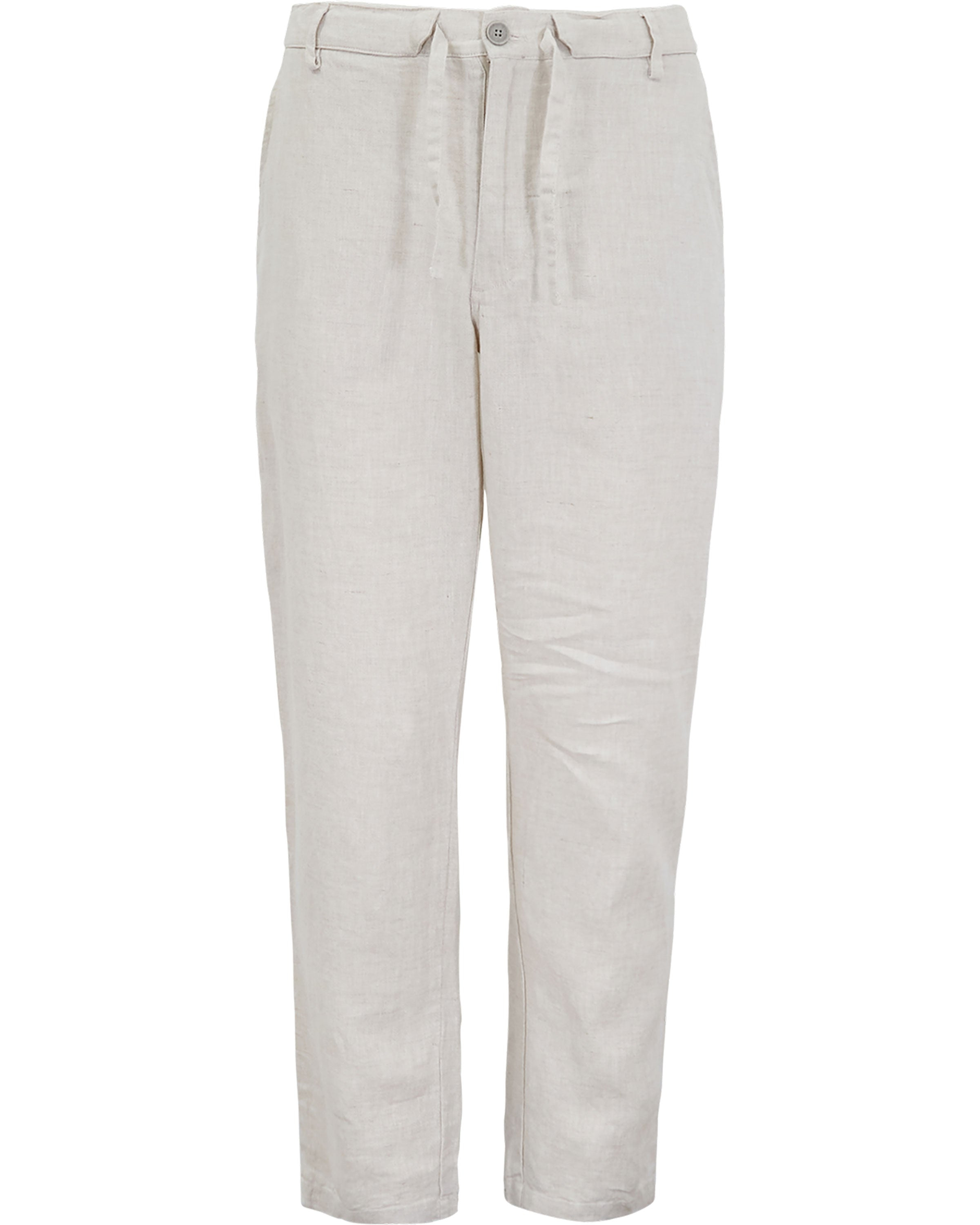Lords Of Harlech Men's Neutrals Devon Linen Pant - Natural