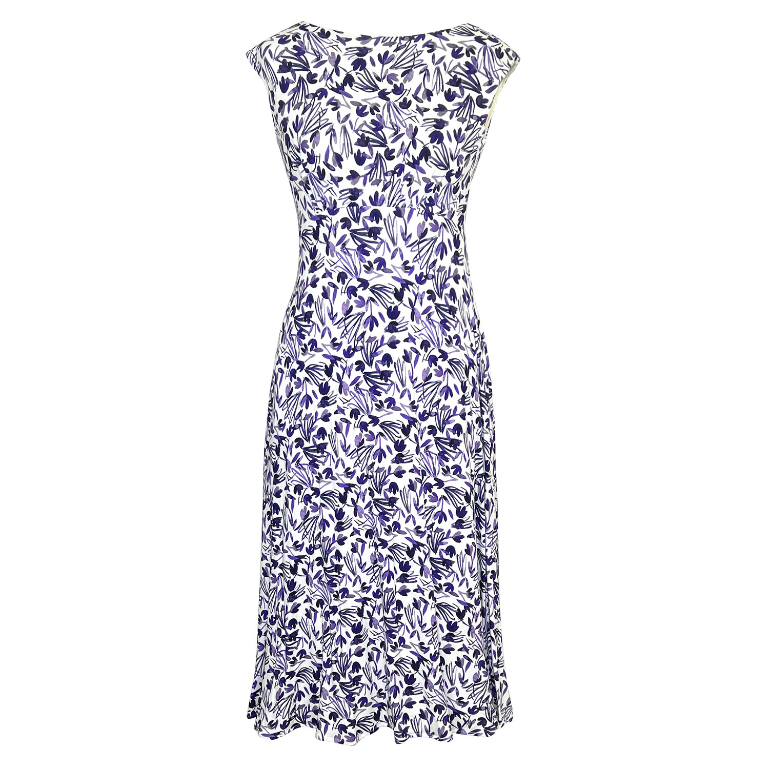 Alie Street London Women's Blue / White Luna Midi Dress In Indigo Ink Blue In Blue/white