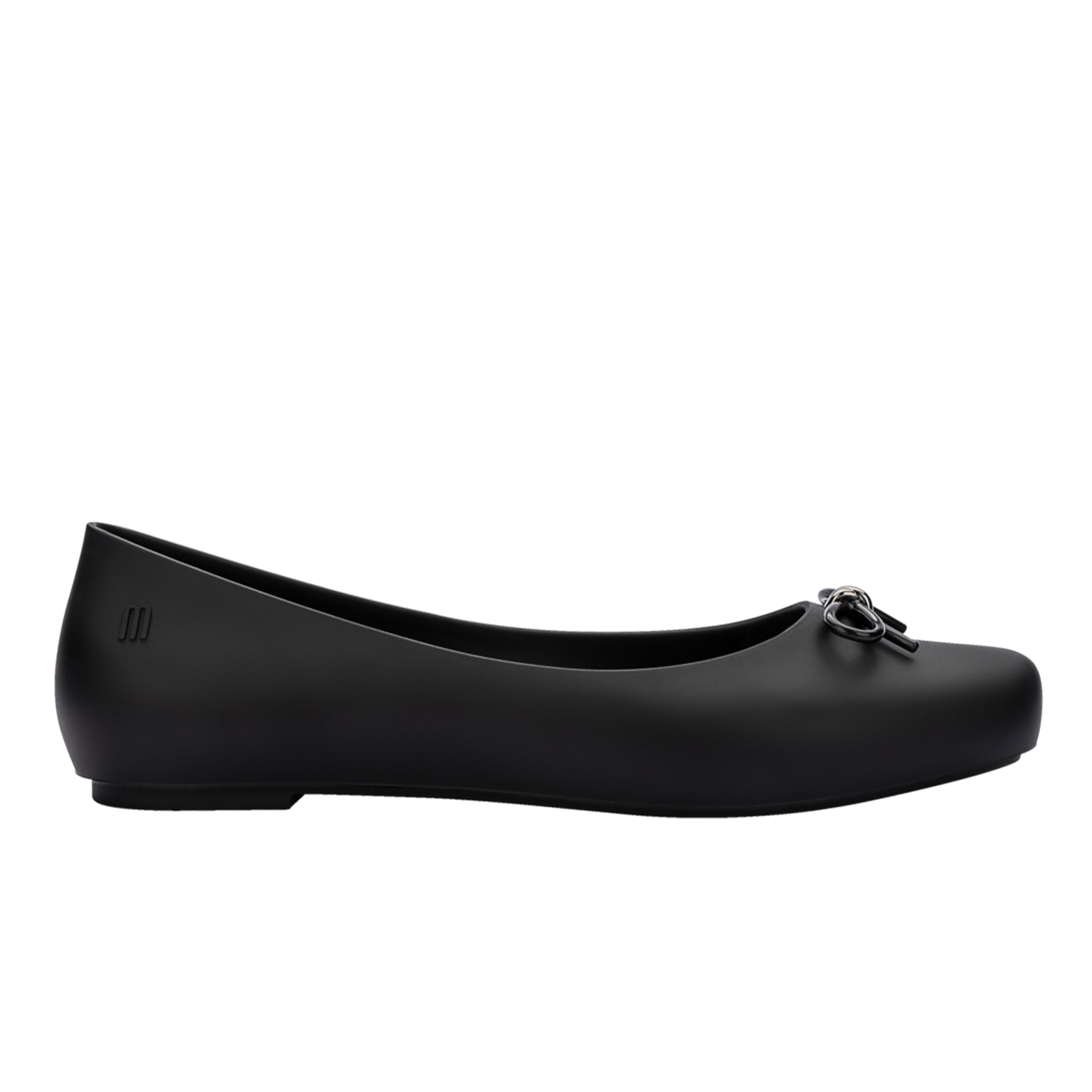 Melissa Women's Aura Basic Ballet Flat - Black In Black