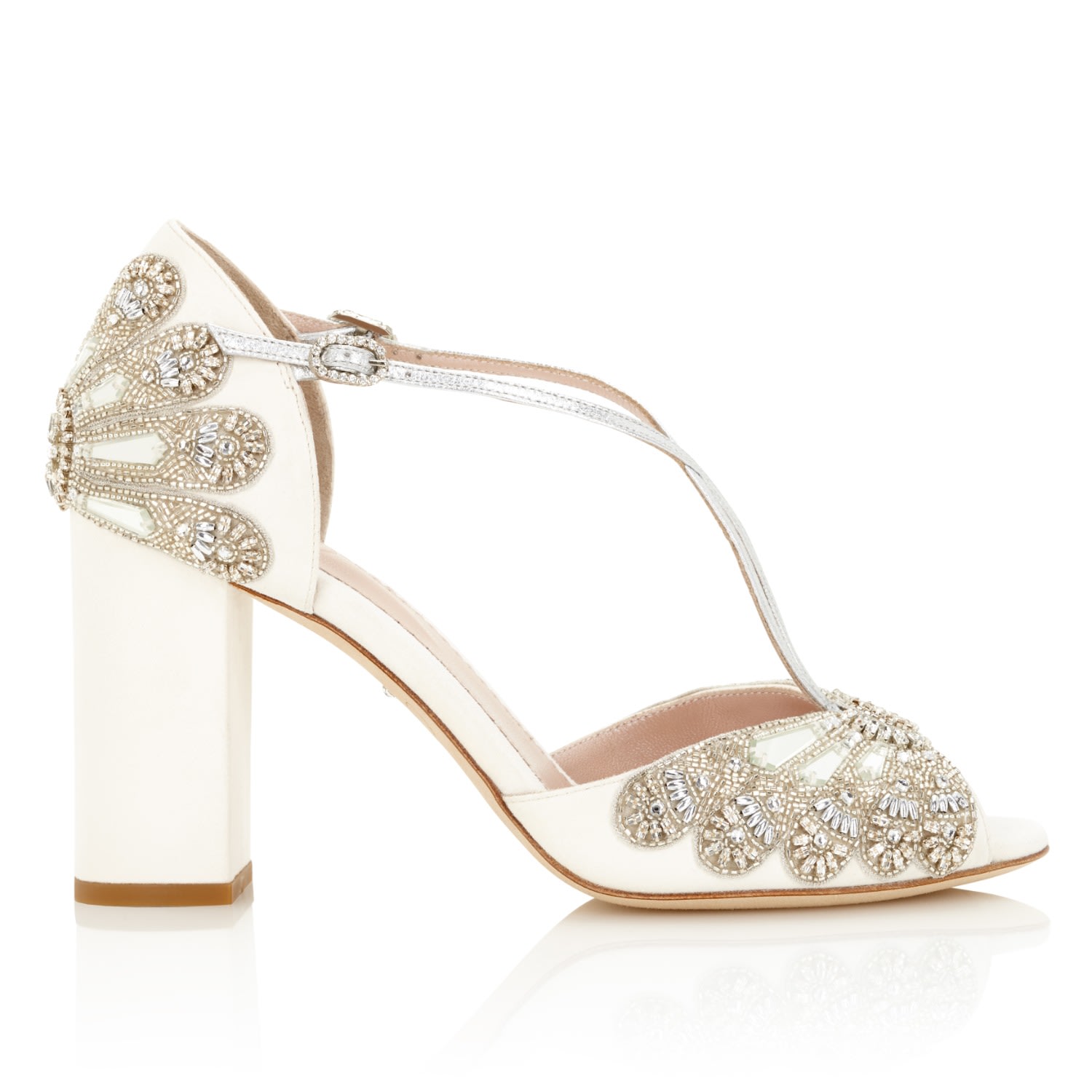 Women’s White Cinderella Block 7 Uk Emmy London