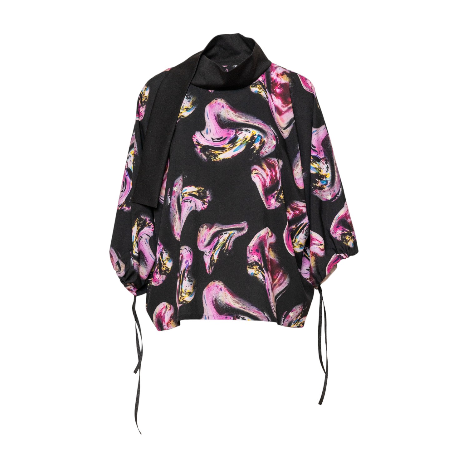 Artista Women's Rose Crystal High Neck Blouse