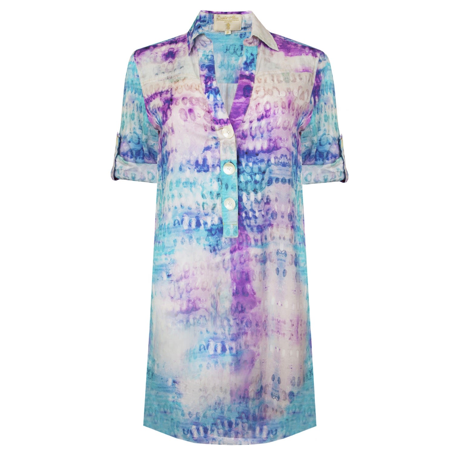 Women’s Pink / Purple / Blue Snake Shadow Beach Shirt Small Sophia Alexia