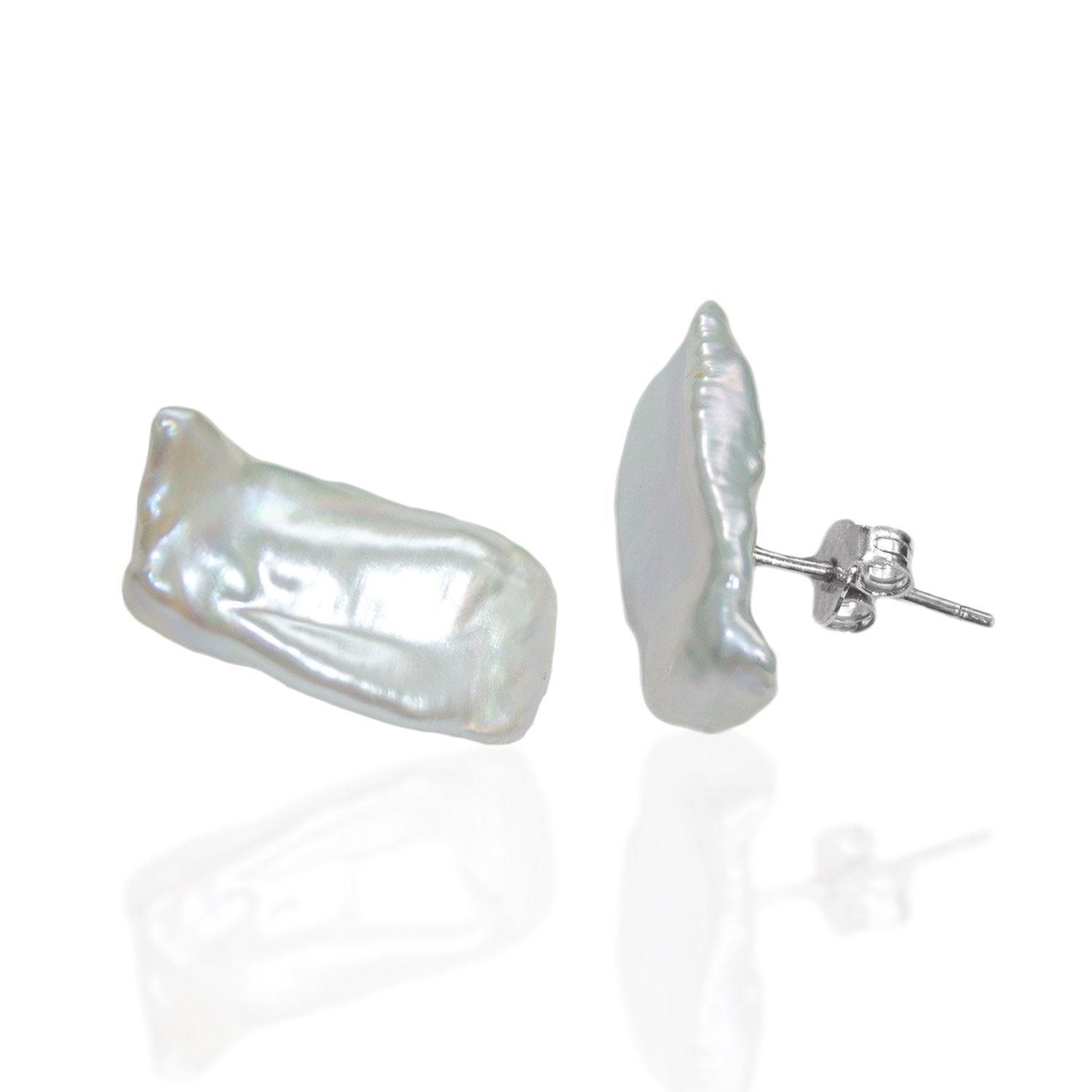 Mayfair Pearls Women's White / Silver / Pink Not Granny's Studs In Metallic