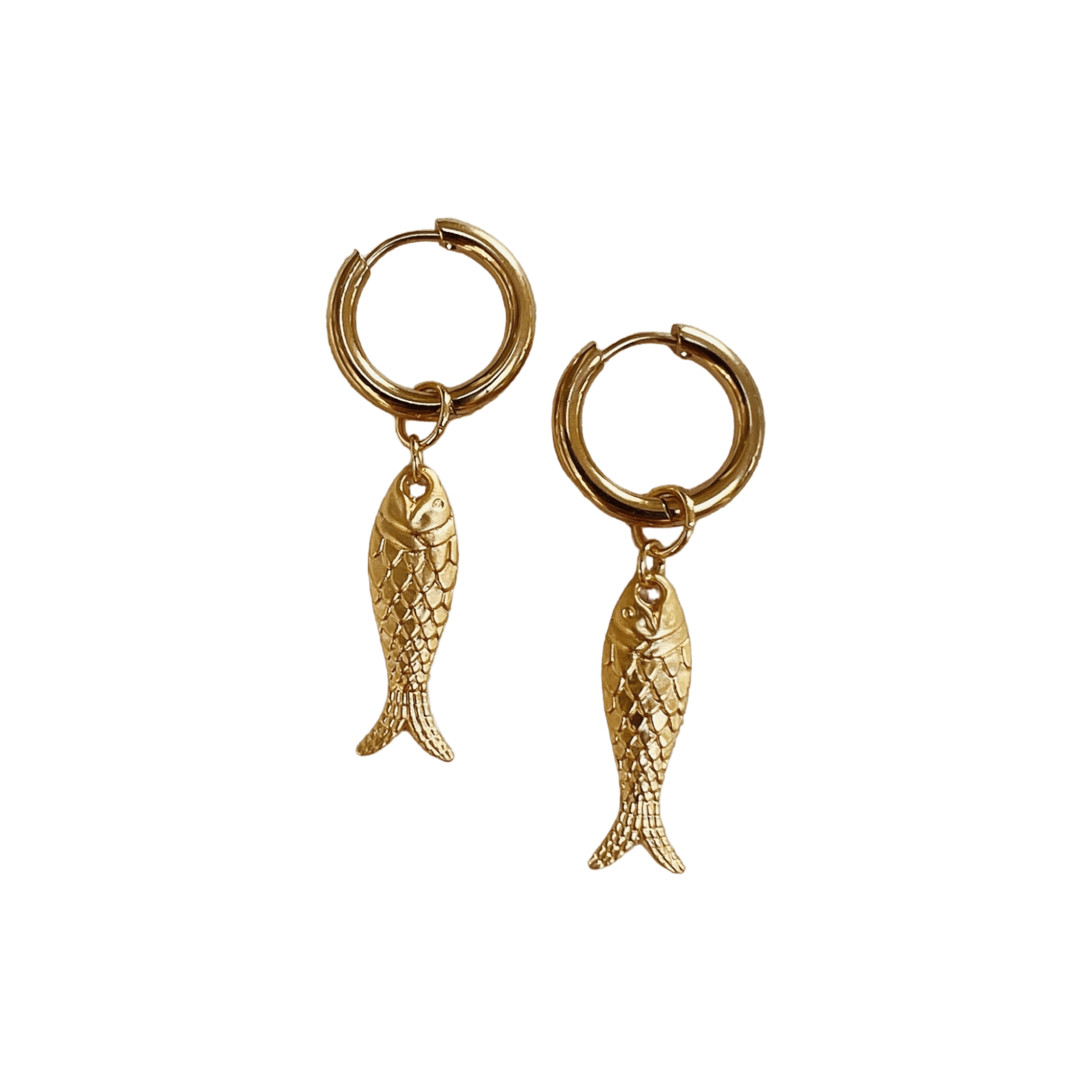 Women’s Corfu Gold Fish Earrings Sccollection