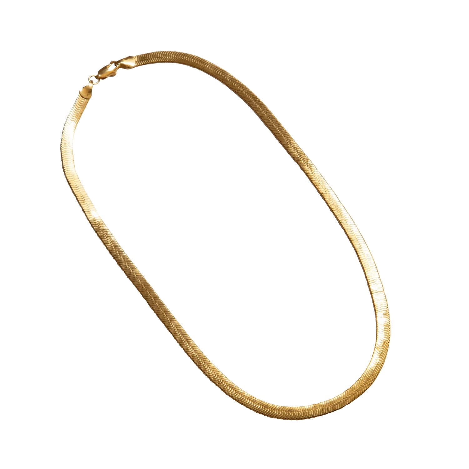Ennis Snake Chain Necklace Modern Minimalist Minimal Classic