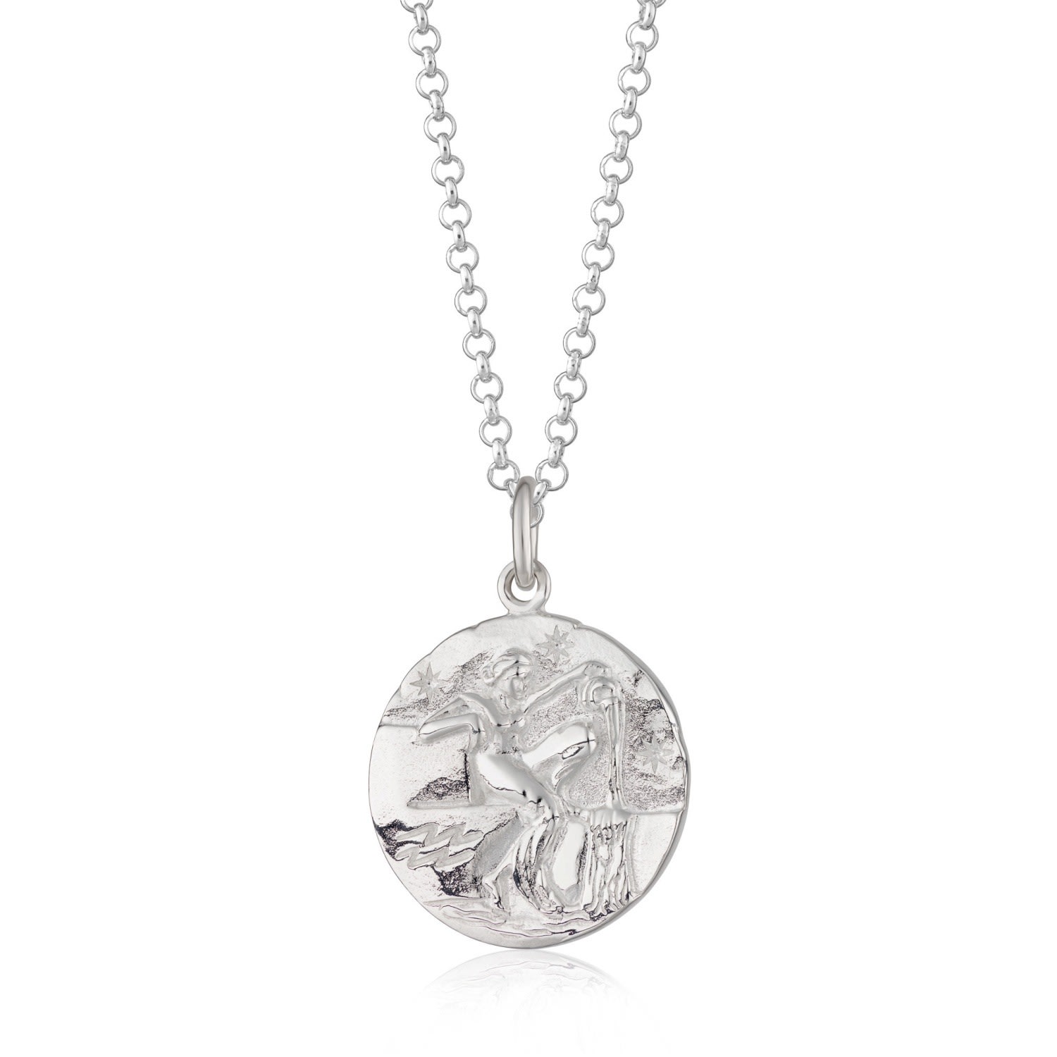 Women’s Silver Aquarius Zodiac Necklace Scream Pretty