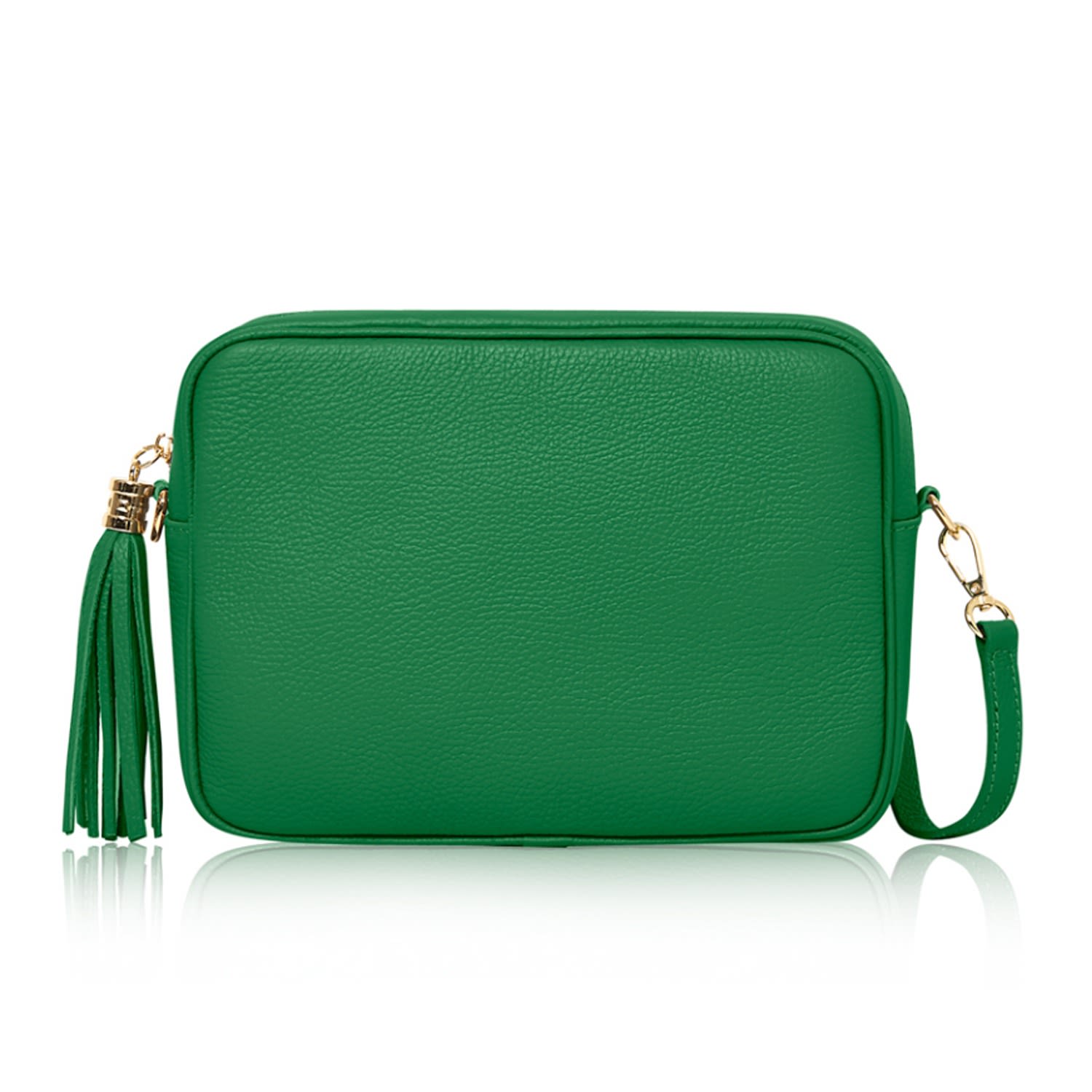 Betsy & Floss Women's Modena Large Crossbody Tassel Bag In Green In Green