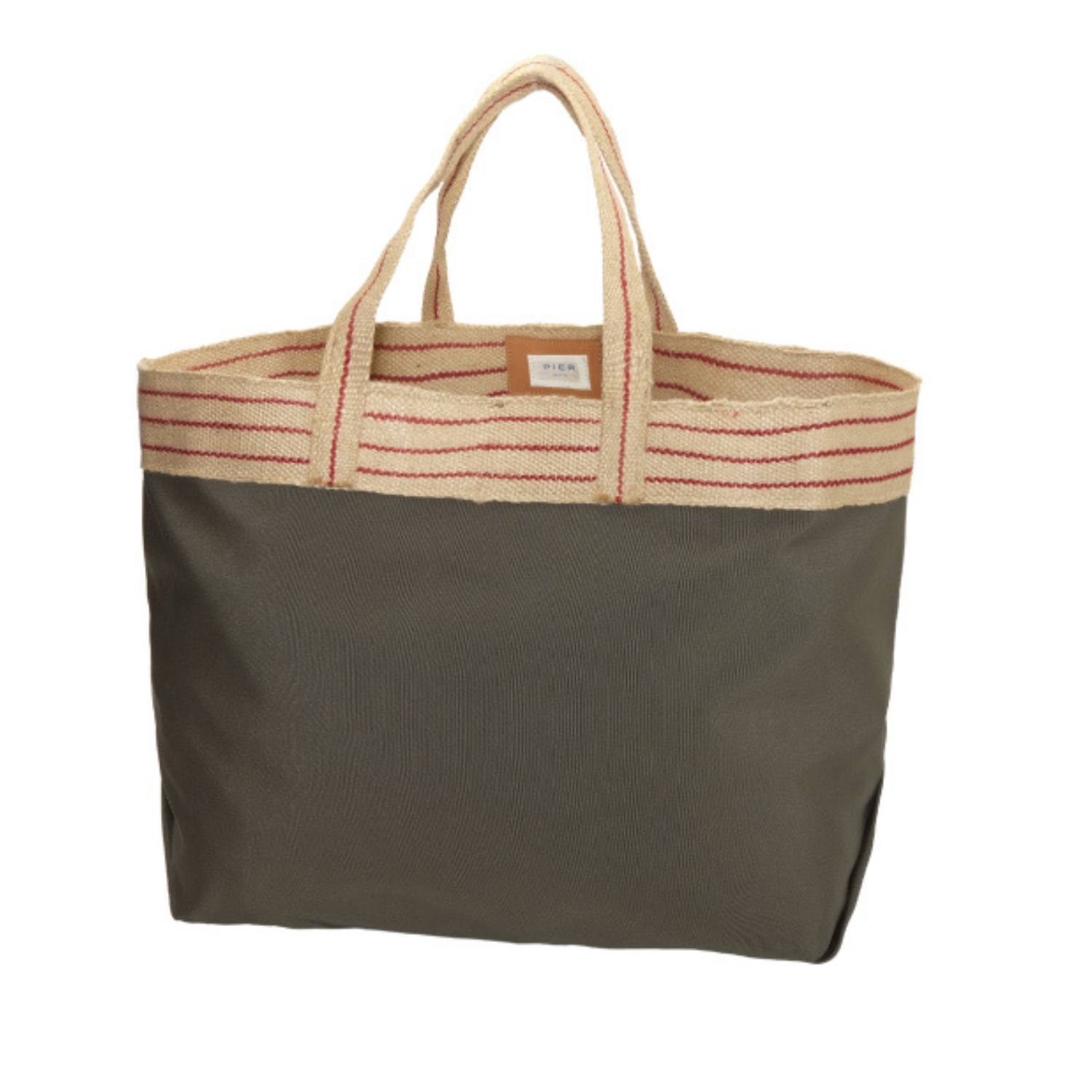 Pier Sicilia Men's Green Noto Beach Bag Military In Green