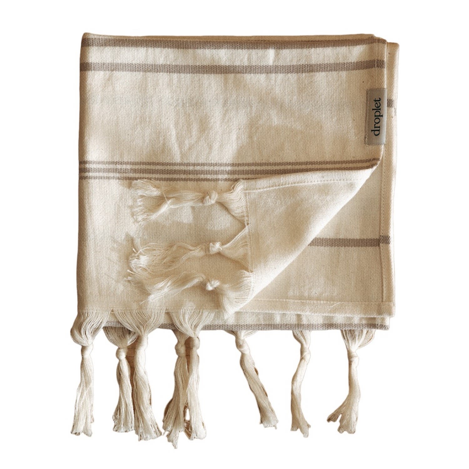 Neutrals Organic Cotton Turkish Hand & Tea Towel - Earth Droplet Home Goods