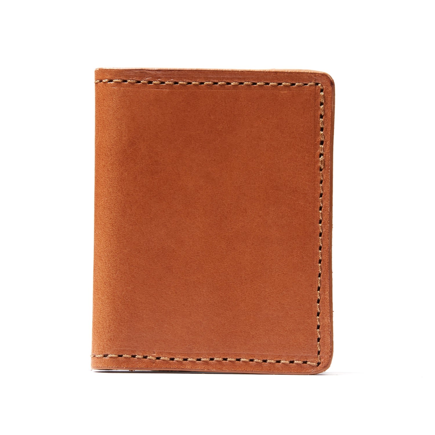 The Dust Company Men's Leather Cardholders In Cuoio Brown New York Style