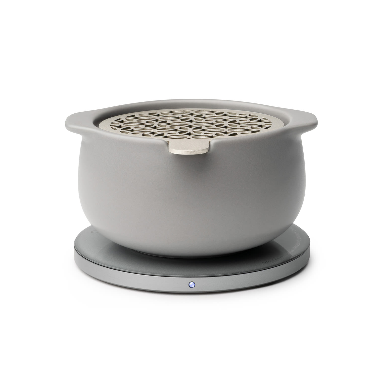 Ohom Jun Self Heating Diffuser Set - Soft Grey