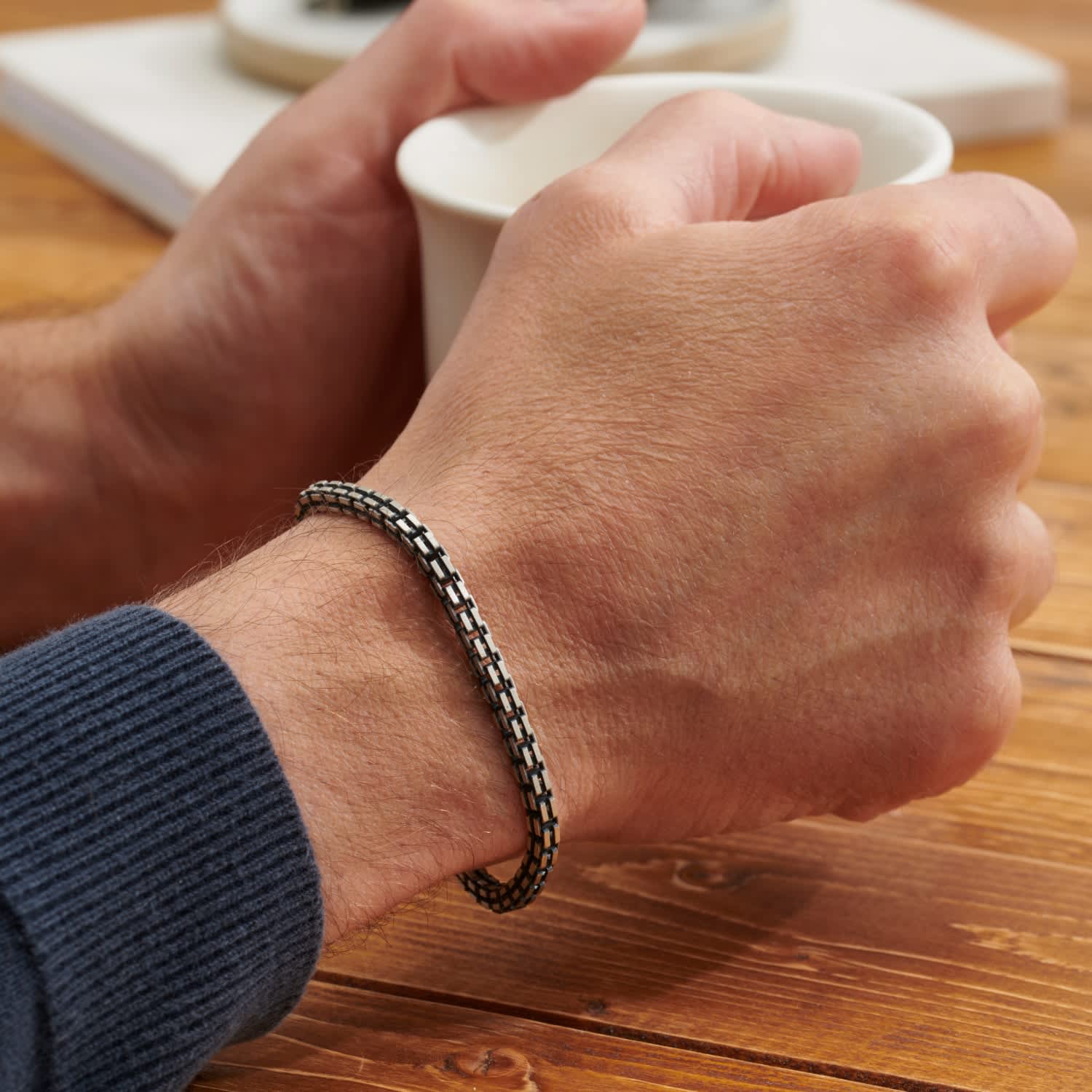 Sterling Silver Box Chain Bracelet