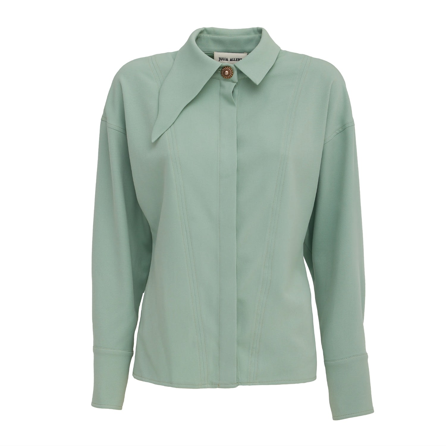 Women’s Tailored Relaxed Shirt Mint Green Extra Large Julia Allert