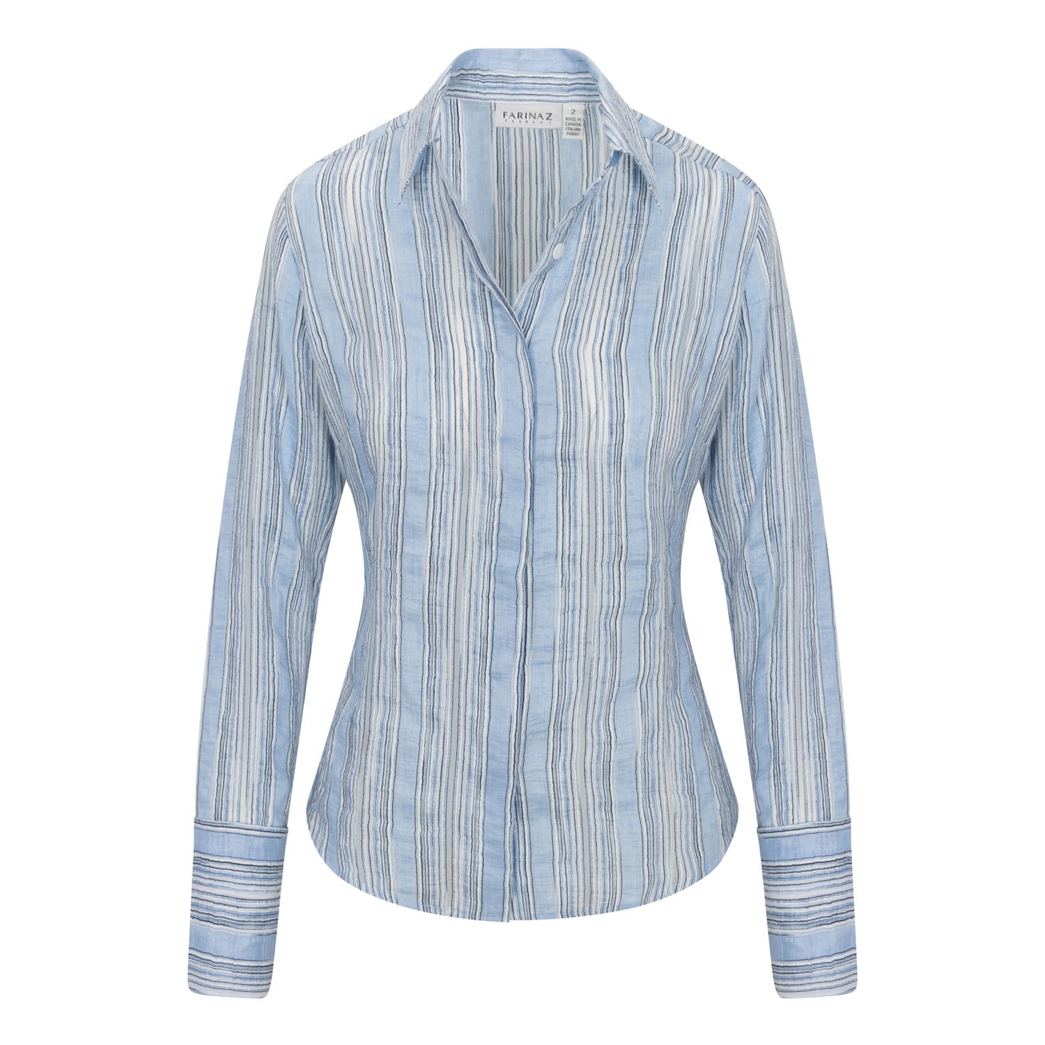 Women’s Attitude Shirt - Luxury Italian Cotton Xxs Farinaz