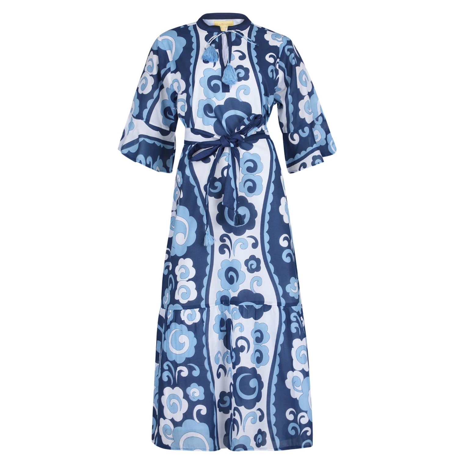Islapayal Women's Blue Ascot Maxi In Blue