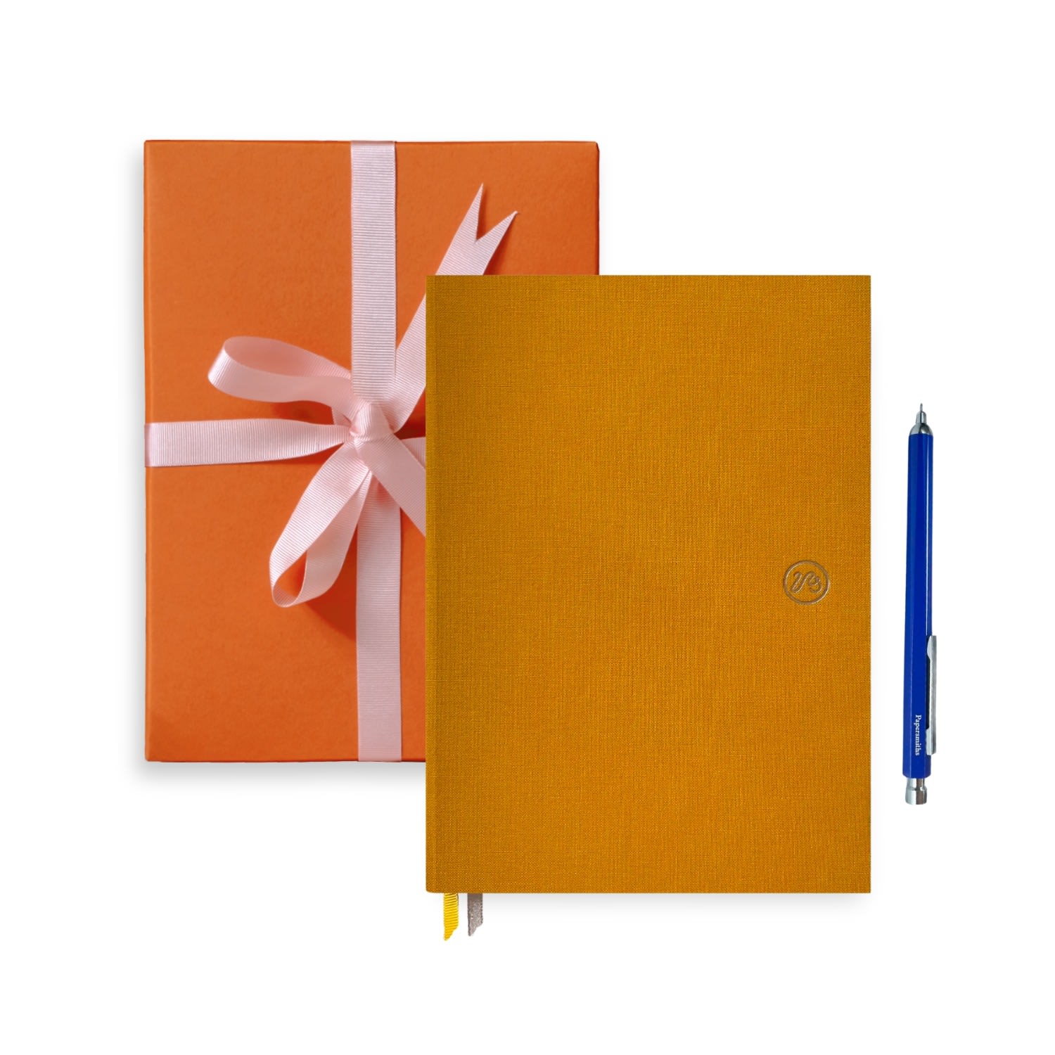 Yellow / Orange Solar Yellow Notebook & Primo Pen Duo - Gel One Size Papersmiths