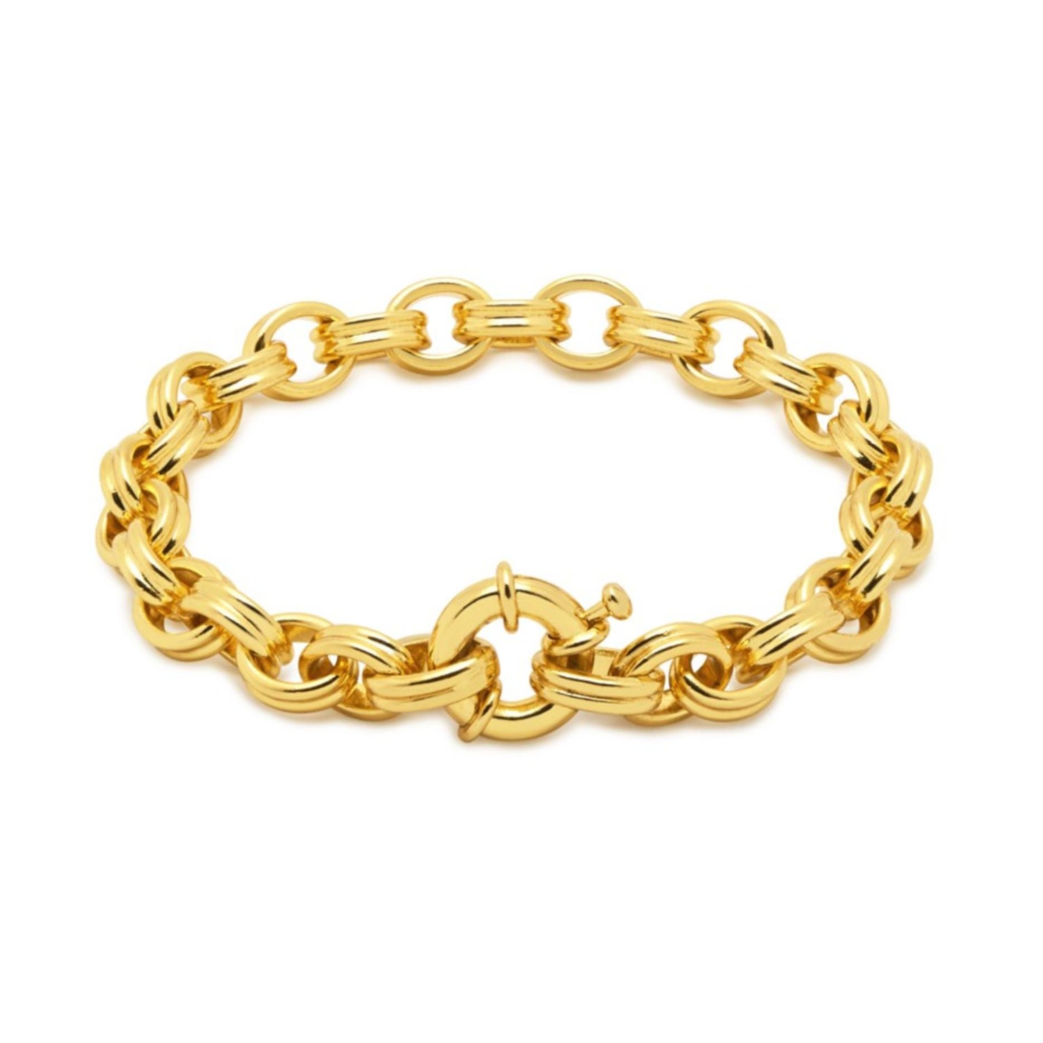 Women’s Racine Chain Ring-Clasp Bracelet In Gold Northskull