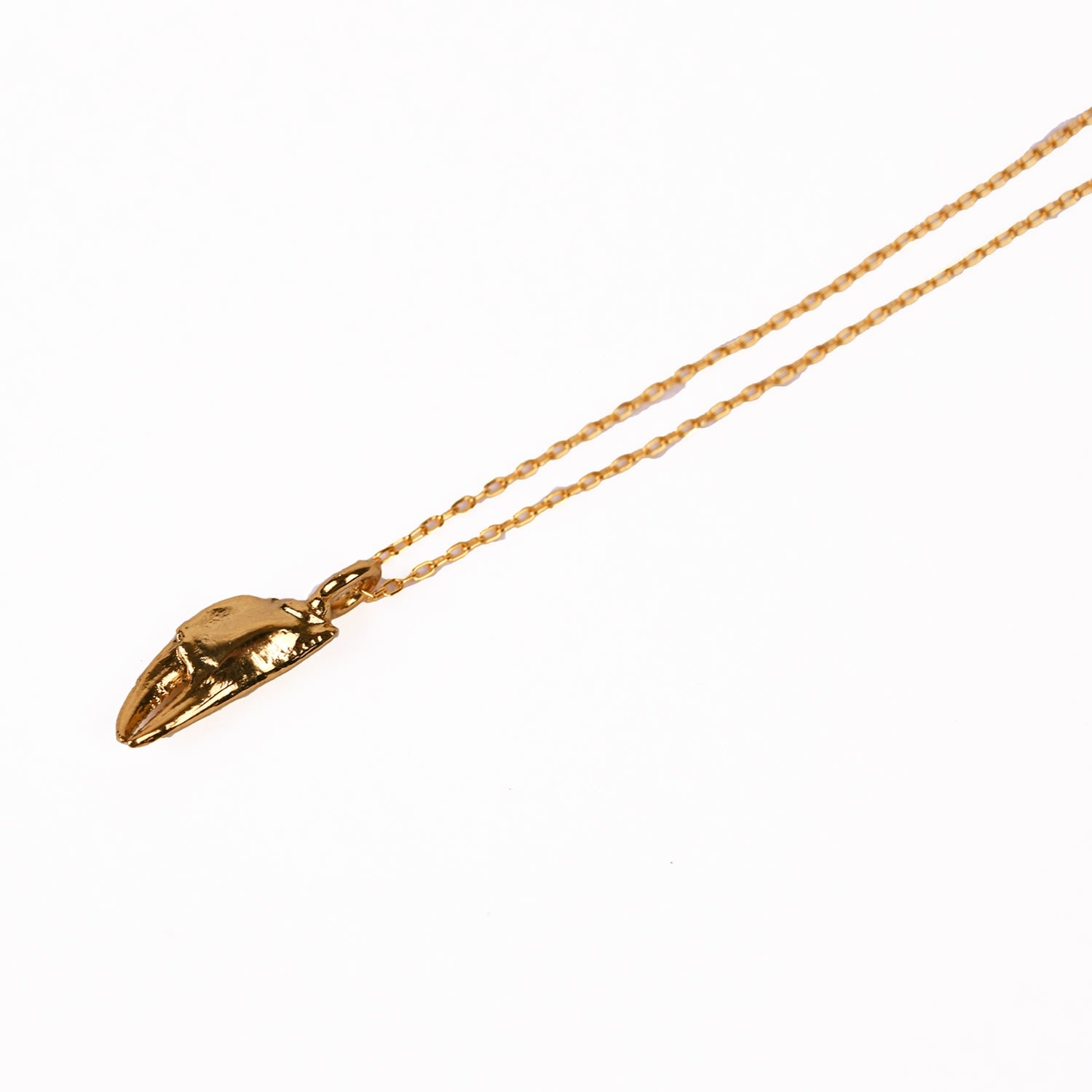 Women’s Small Crab Claw Necklace - Gold Lovard