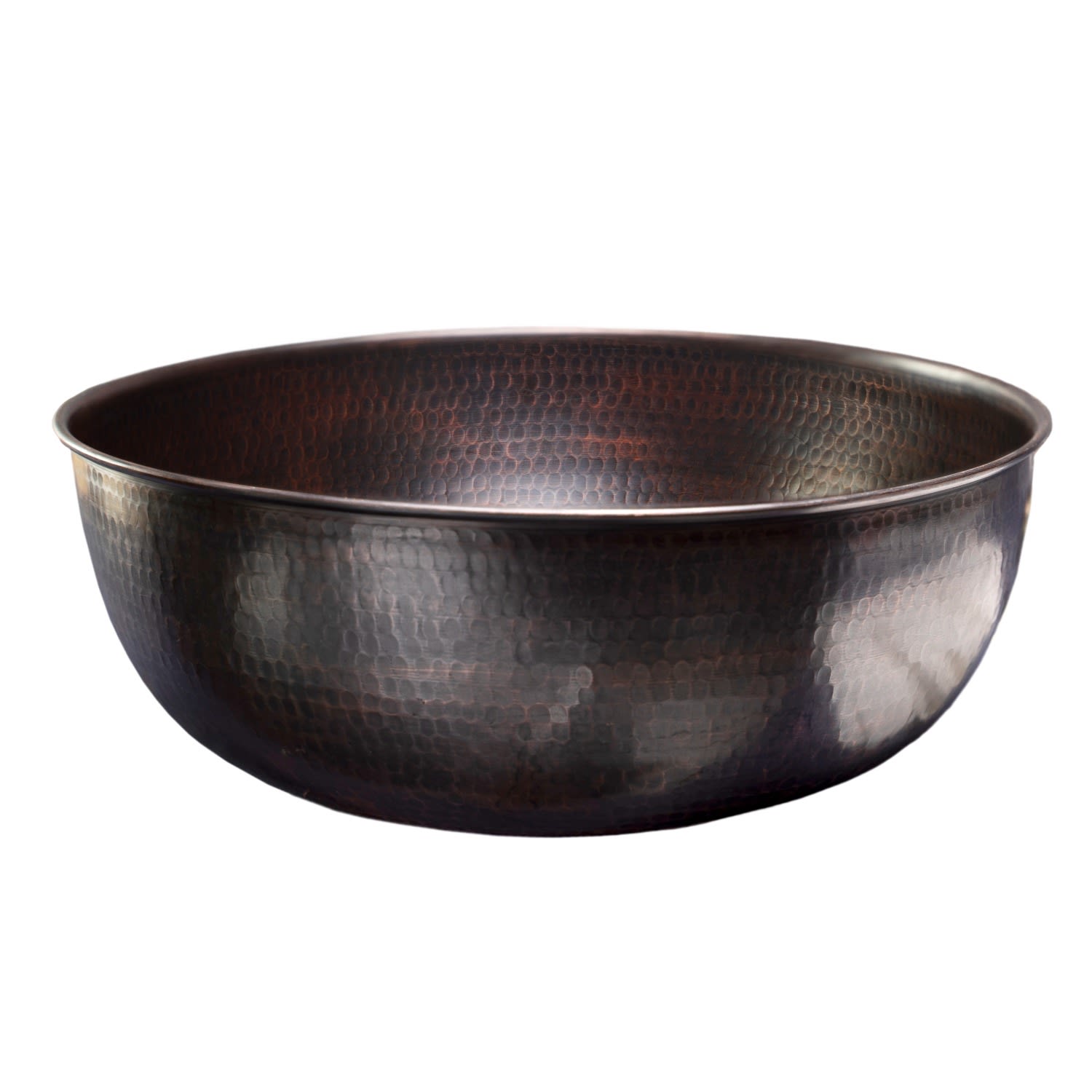 Anatoliacraft Black Hand-hammered Dark Copper Pedicure Bowl