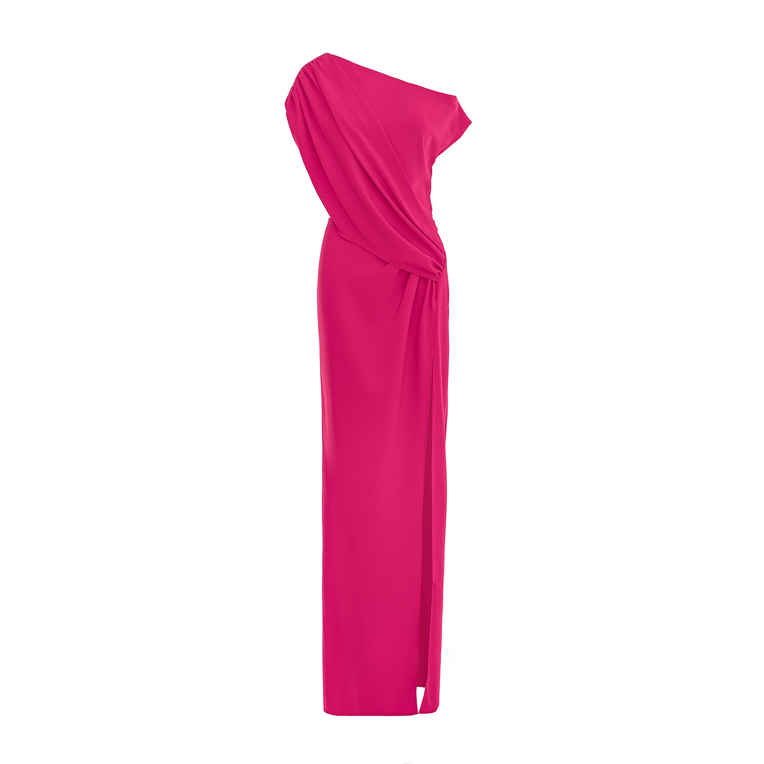 Bluzat Women's Pink Muse One-shoulder Gown In Pink