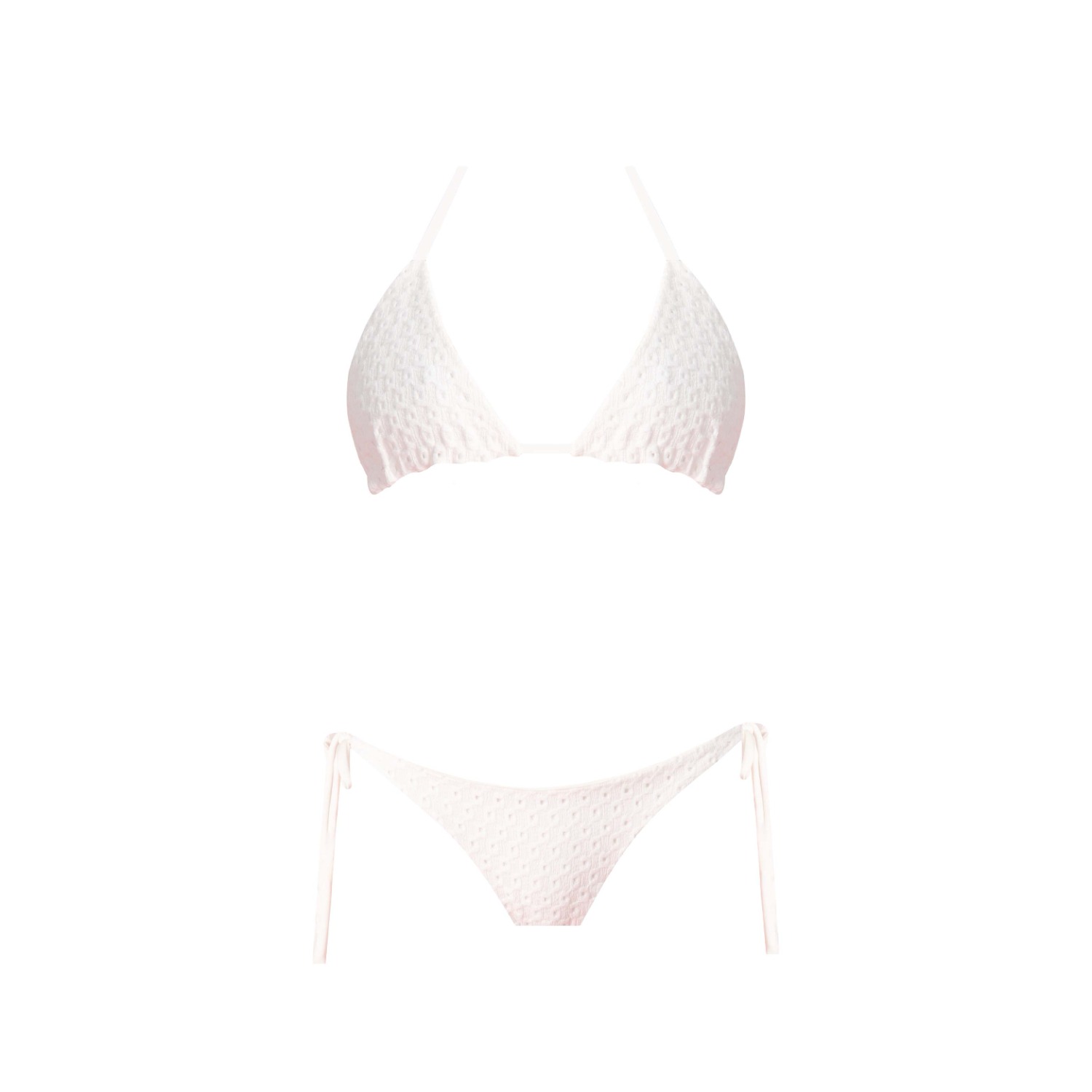 Nur Karaata Women's White Eliza Bikini In White