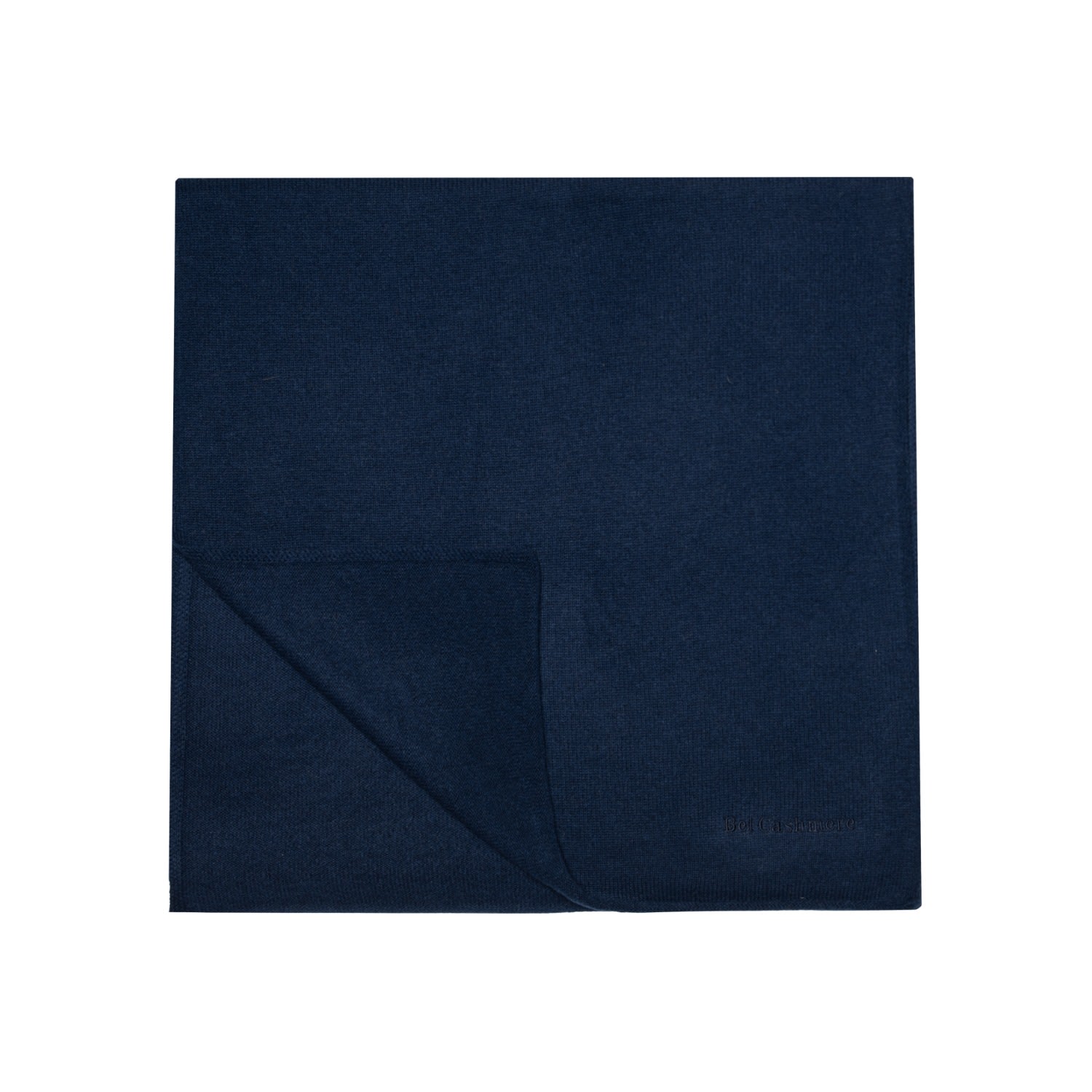 Bel Cashmere Women's Blue Big Knitted Scarf Navy In Blue