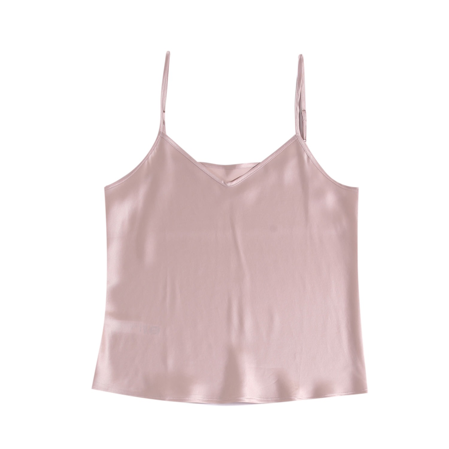 Women’s Rose Gold Pure Mulberry Silk Camisole With Adjustable Straps Relaxed Fit Dusty Rose Extra Large Soft Strokes Silk