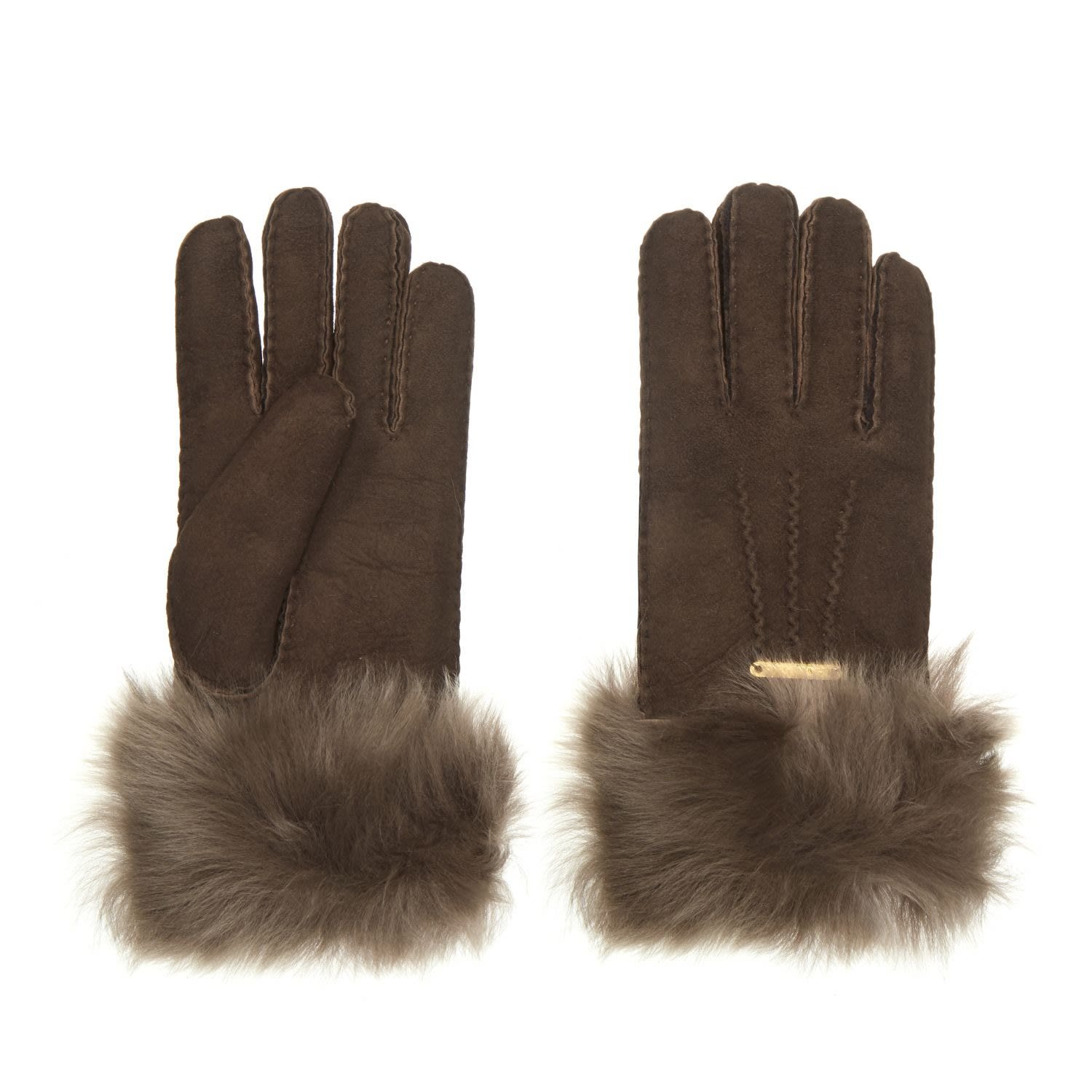 Hortons England Women's Elsfield Toscana Gloves - Brown In Brown