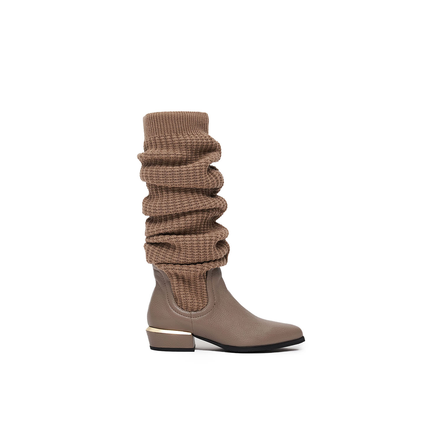 Theo The Label Women's Neutrals Phoebe Leg-warmer Boot - Sustained Grey In Gray