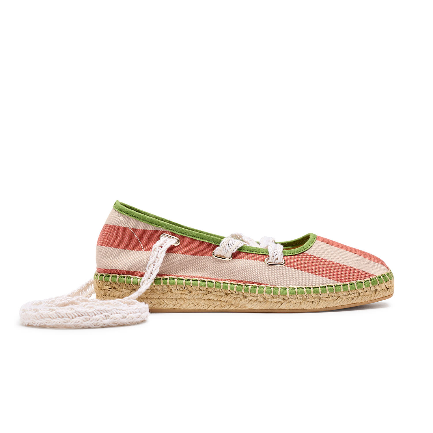 Women's Marin Red Green Stripes - Naguisa | 7 Uk