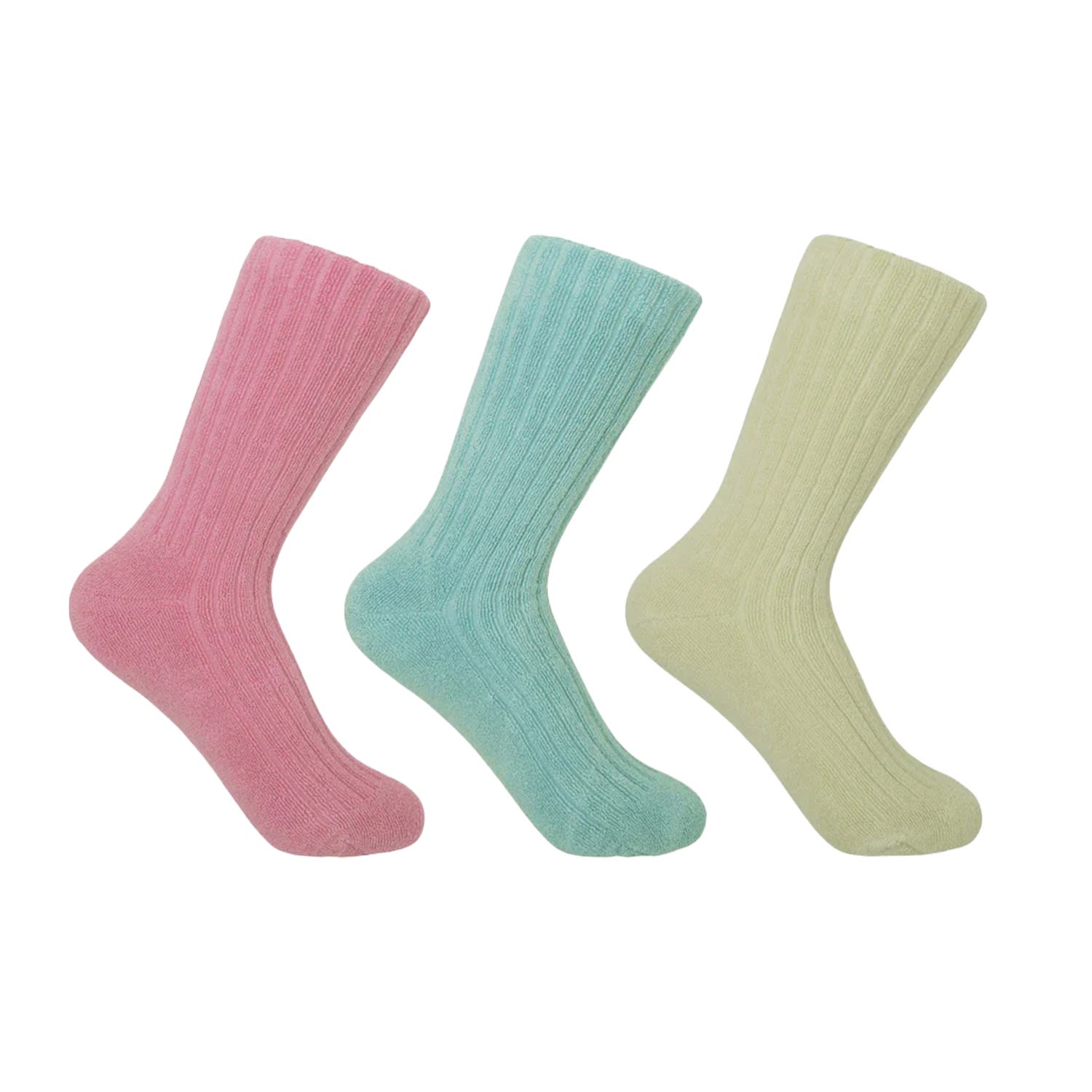 Blissful Ribbed Women’s Bed Socks Three Pack One Size Peper Harow - Made in England