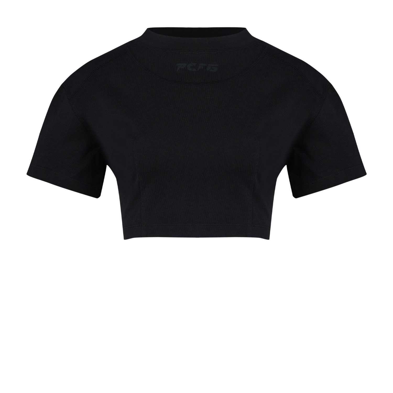 Pcfg Women's Free Heaven Crop Tshirt - Jet Black In Black