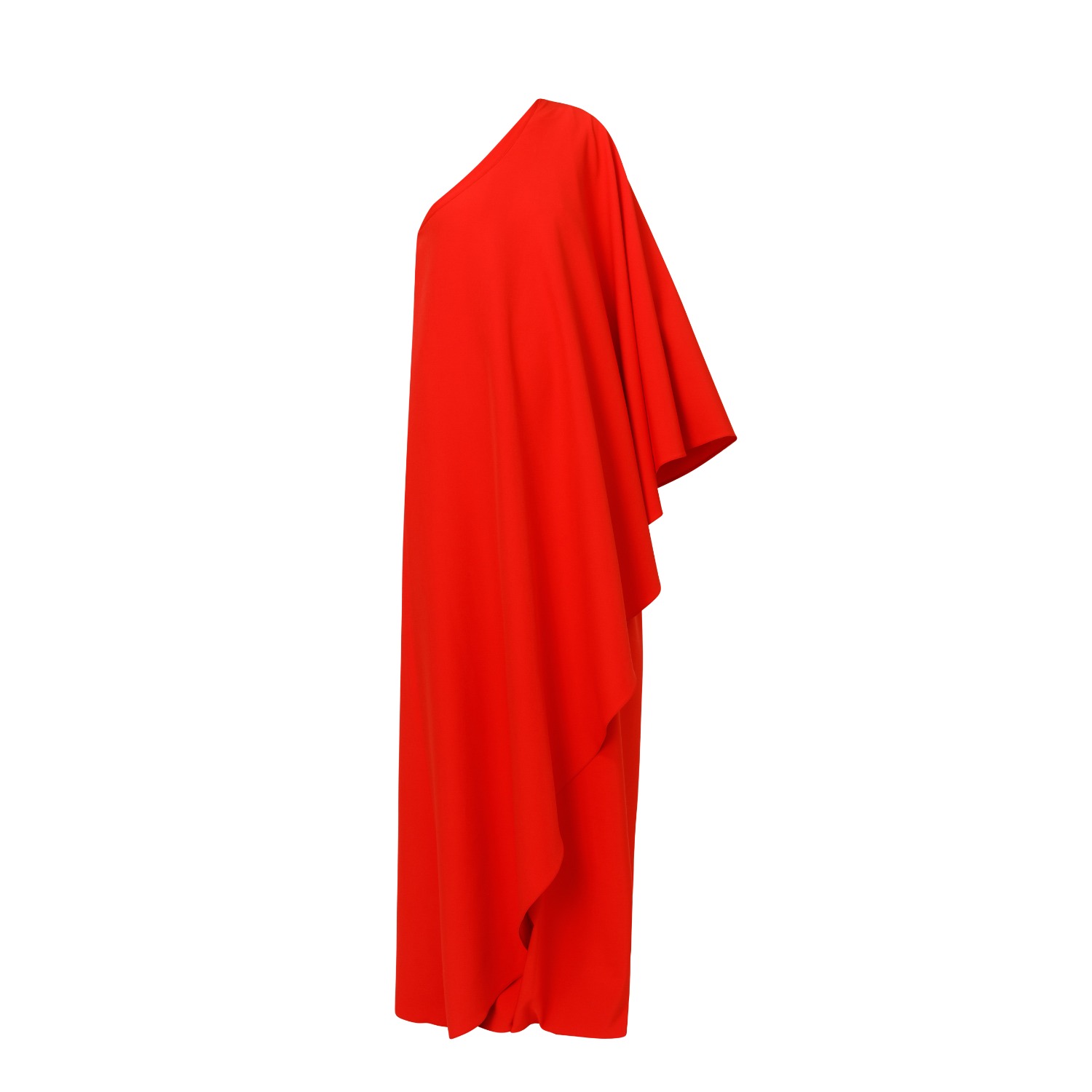 Lia Aram Women's Black Mono Drape Red Gown In Red