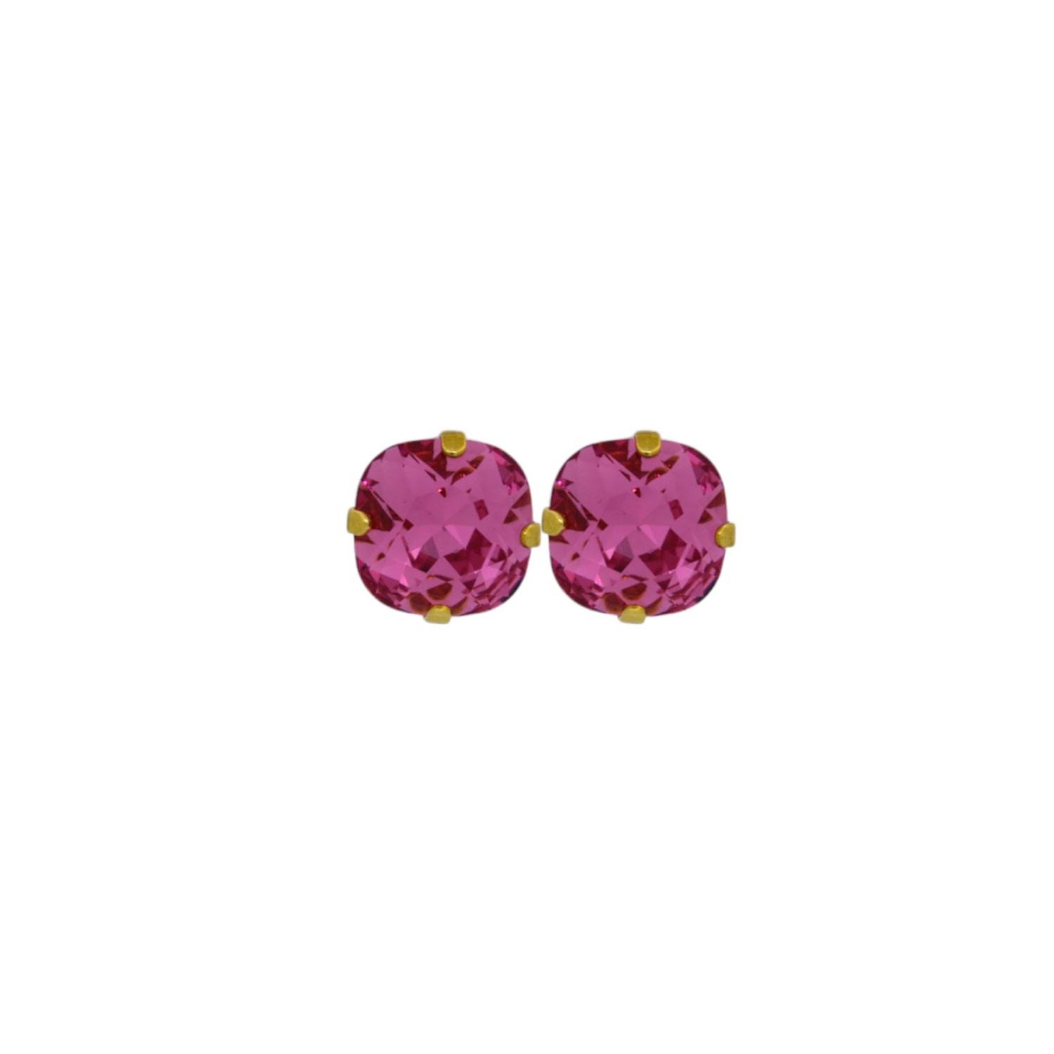 Vickisarge Women's Pink / Purple The Large Pink Stud In Gold