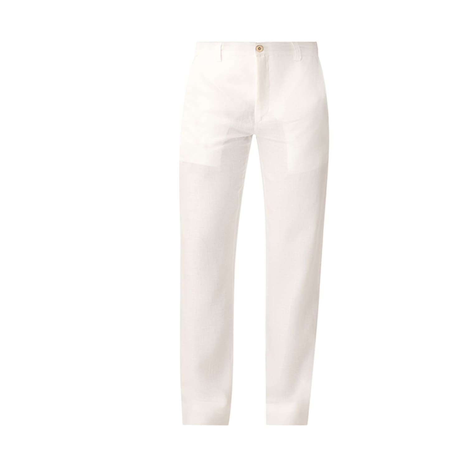 Haris Cotton Men's Linen Pants White In White