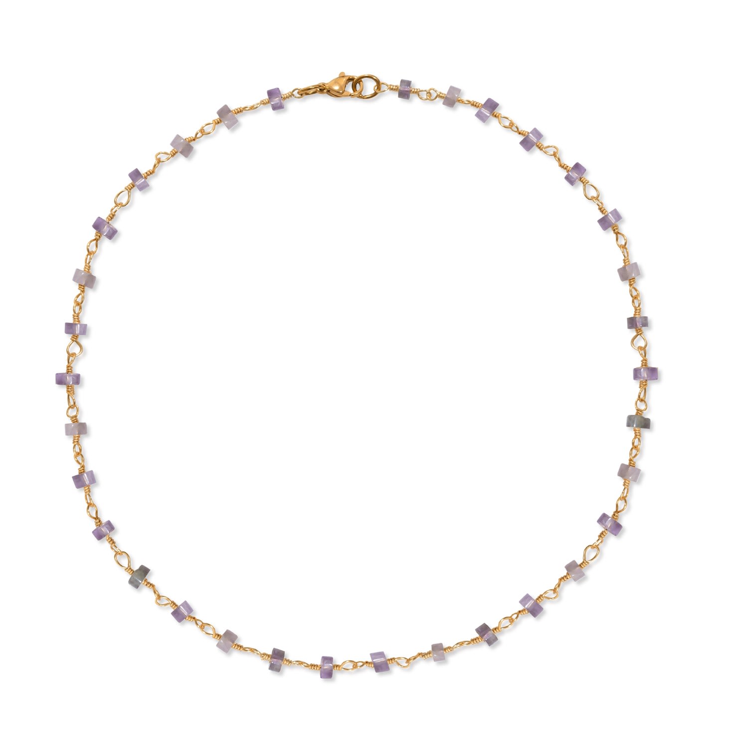 A Weathered Penny Women's Gold Amethyst Wire Necklace In Gold
