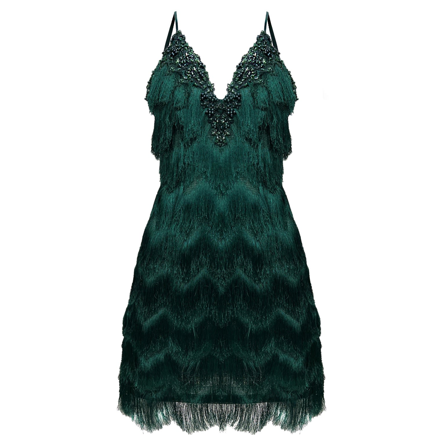 Women’s Gatsby Cocktail Dress Emerald Green Large Angelika Jozefczyk