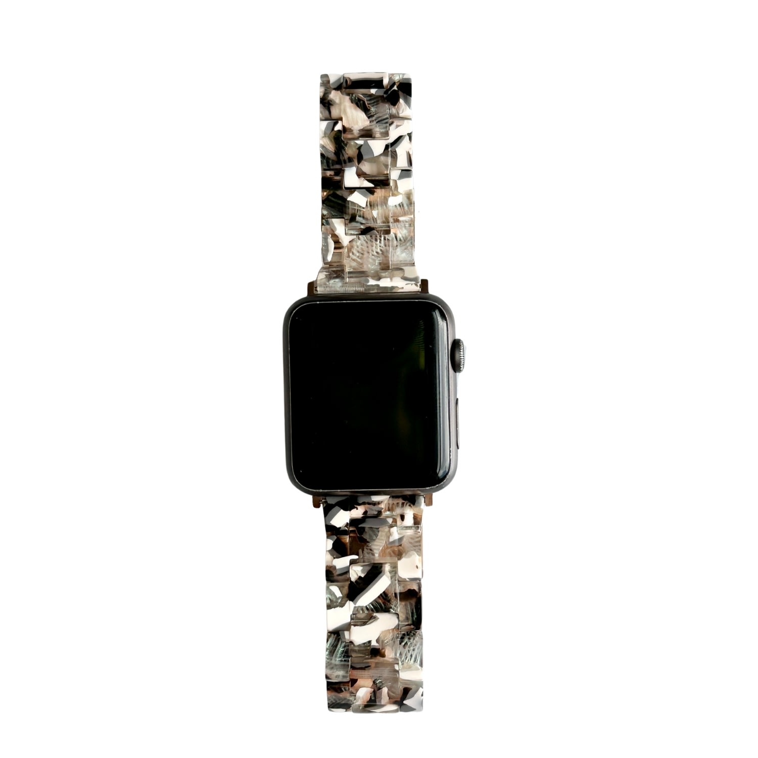 Closet Rehab Women's Neutrals / Black / White Apple Watch Band In Galactic In Black/white
