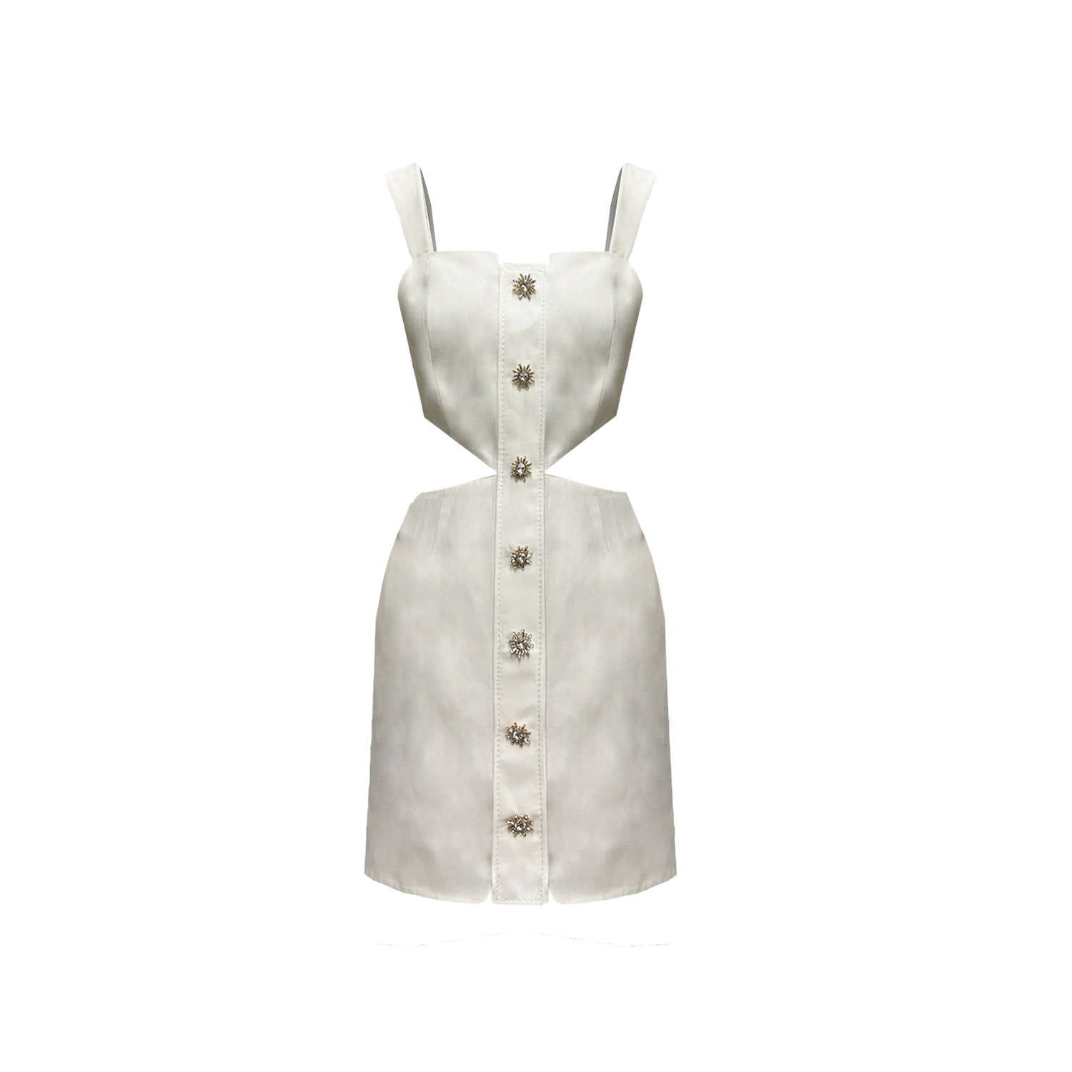 Copurs Women's Kiara Mini Dress - White In White