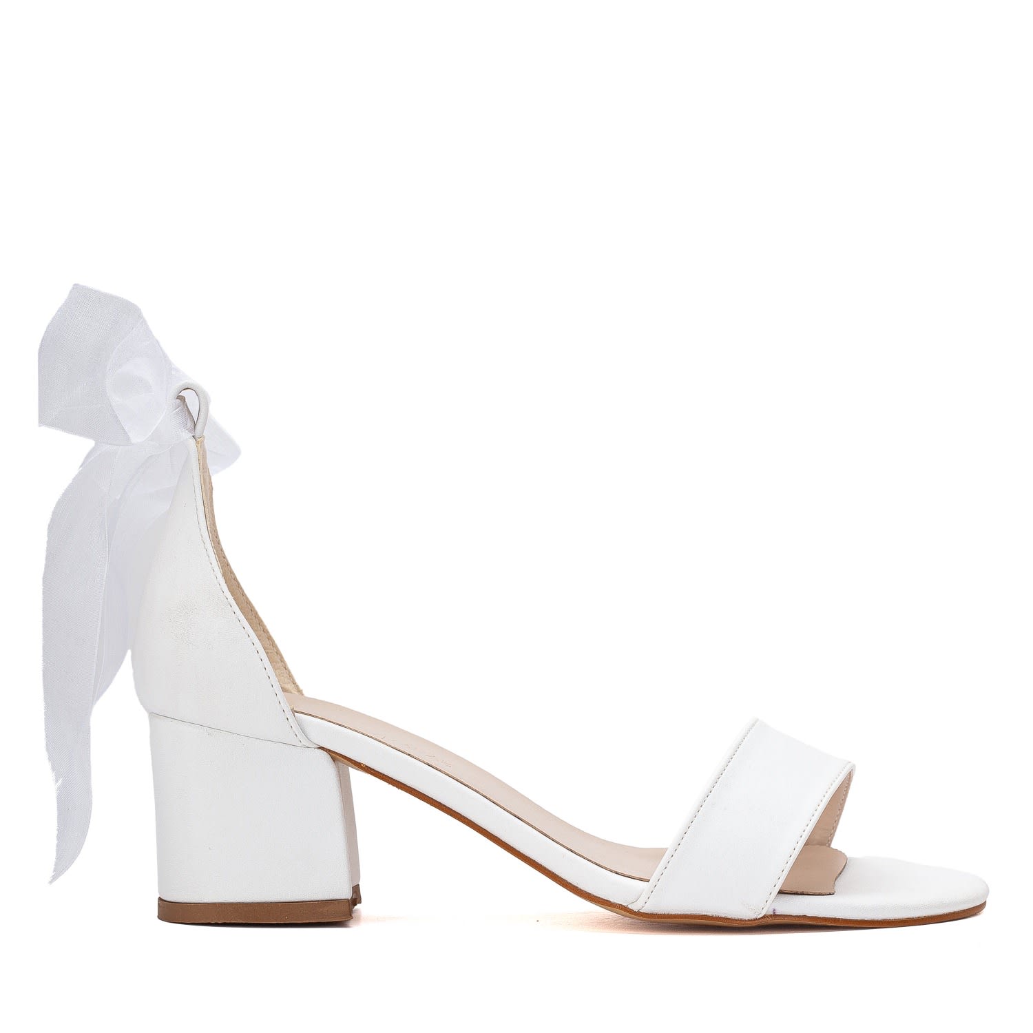 Forever & Always Shoes Women's Hera - White Wedding Sandals With Ribbon In White