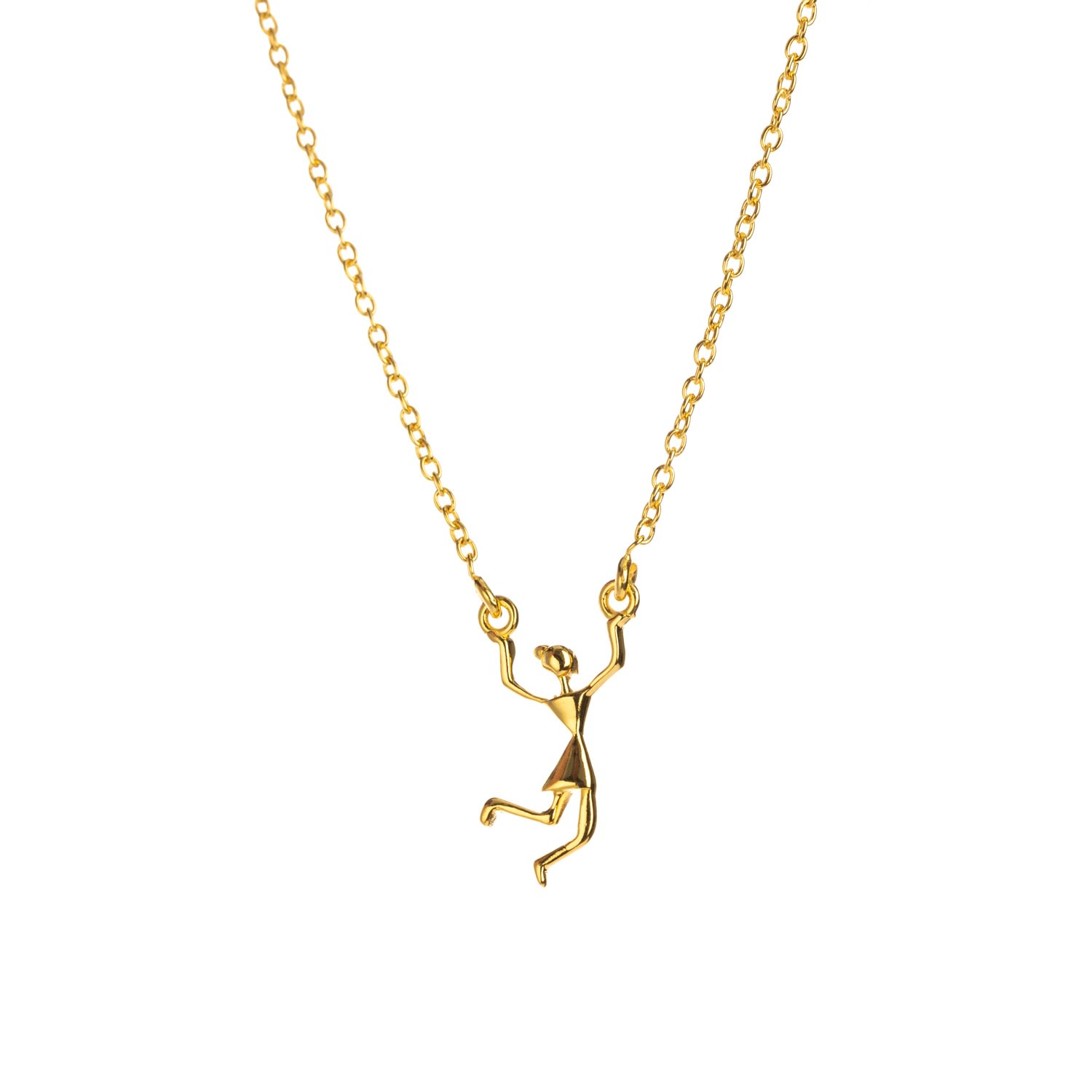 Rize Women's Tribal Girl Necklace - Gold Vermeil