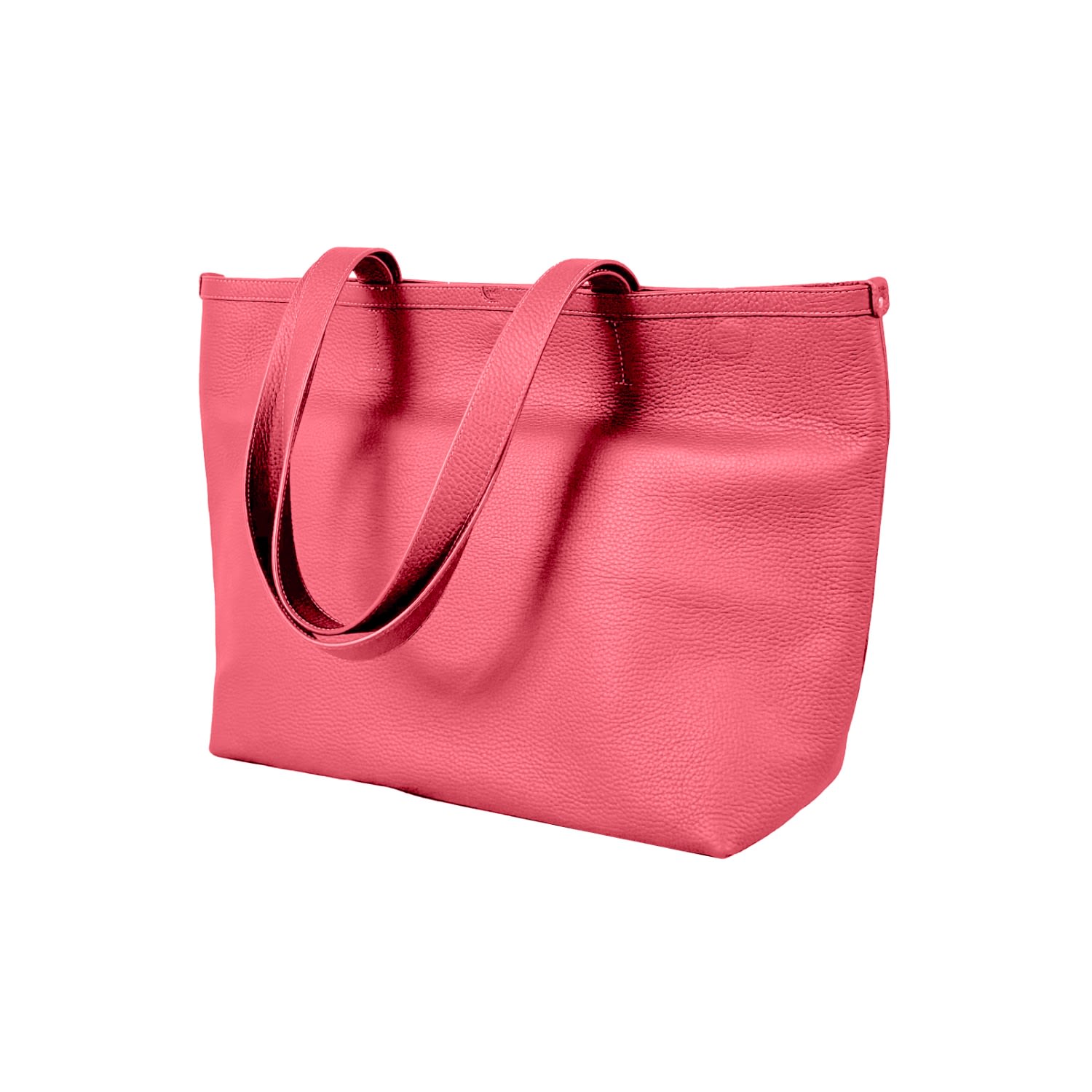 Godi. Women's Pink / Purple The Eva Handmade Leather Tote Bag In Flamingo