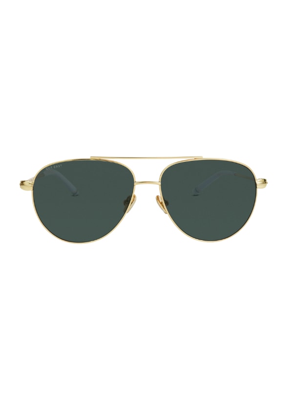 Out East Eyewear Women's Gold / Grey / White Gansett Sunglasses